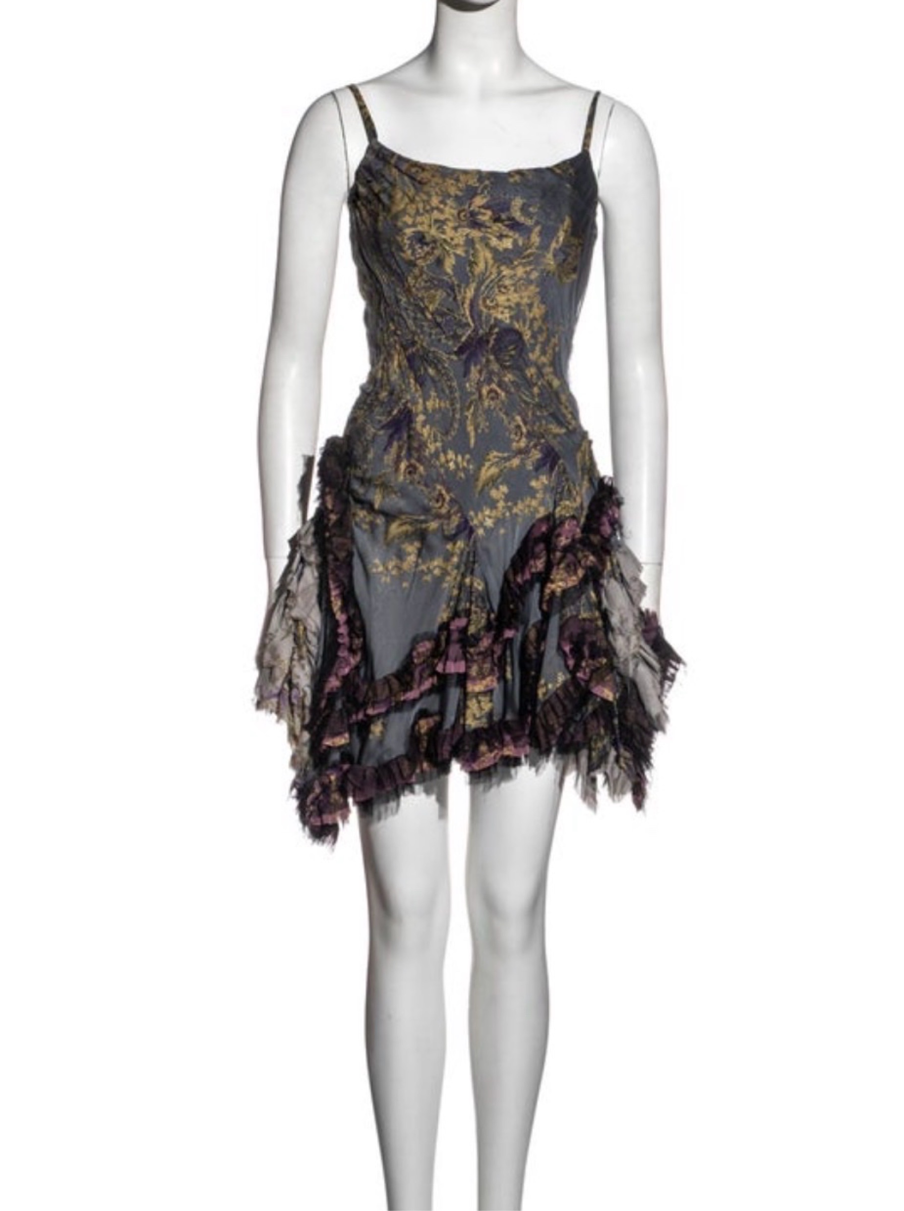 oh polly white corset dress Vintage 2004 runway robert cavalli by Roberto Cavalli NEW YORK, NY - Size:6 (EU38) Classic Horror