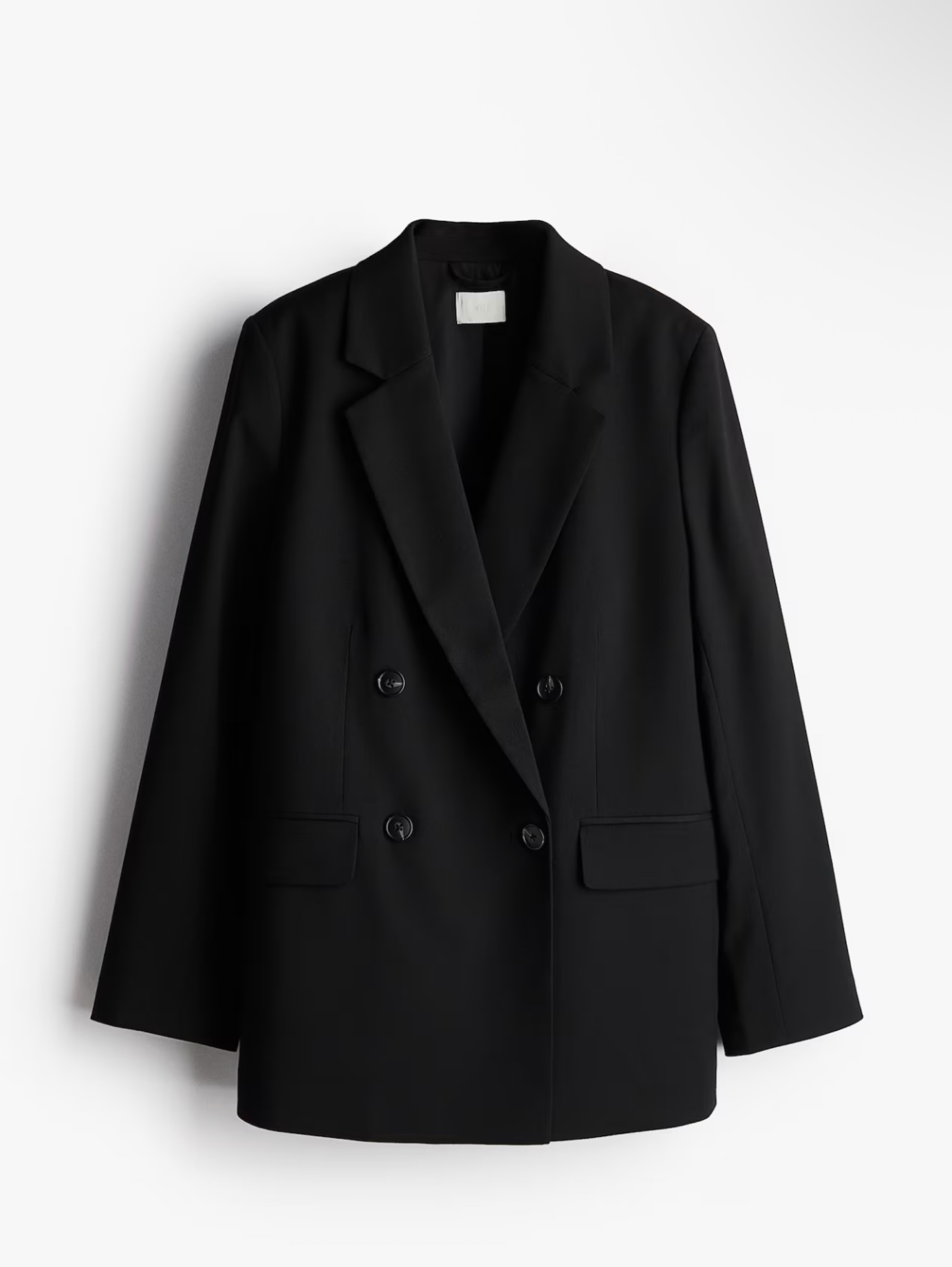 Black Double-Breasted Blazer