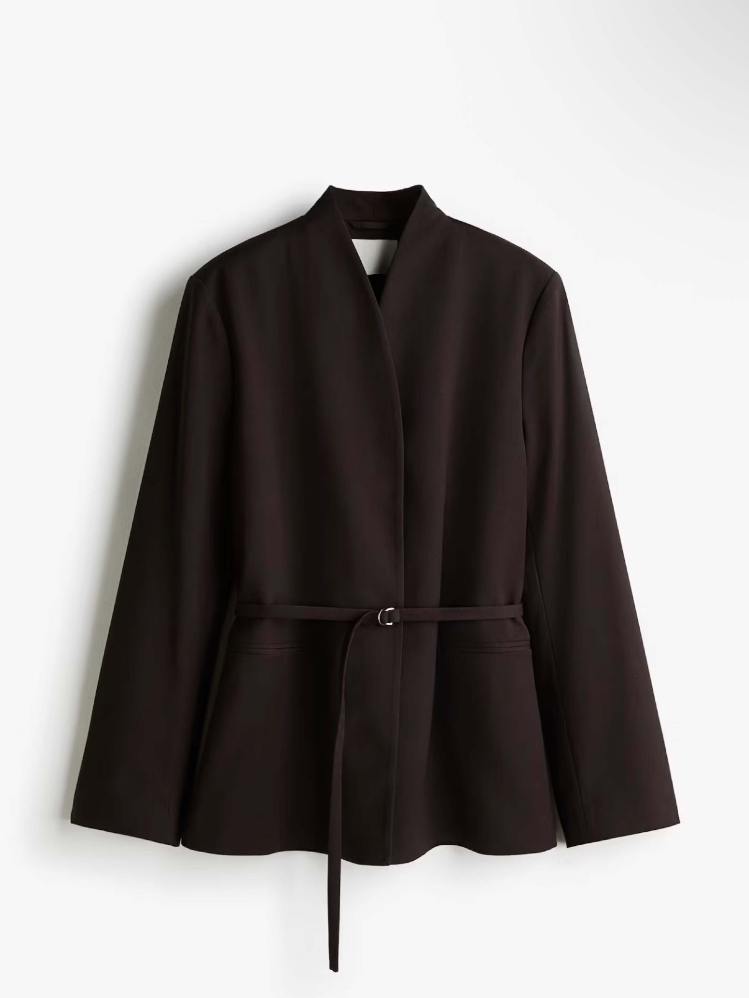 Brown Belted Blazer