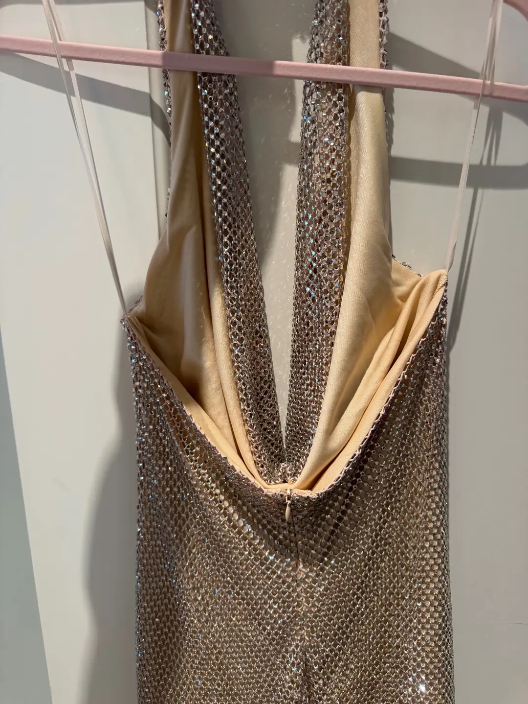 Tan Zara crystal dress, photo 3 of 6