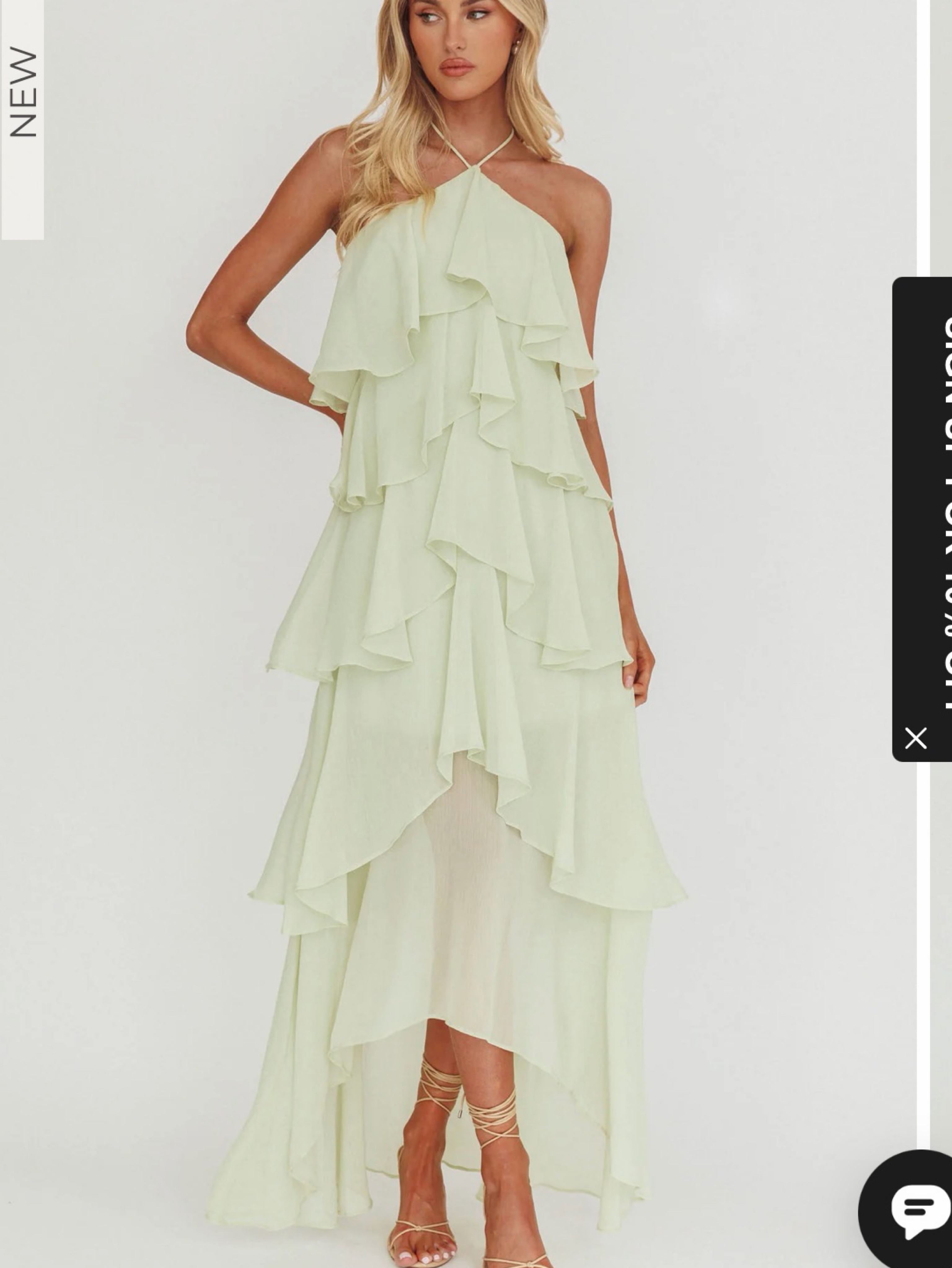selfie leslie maxi dress Shaya Tiered Ruffle Pink 36.0 Waist Maxi Dresses | Formal &