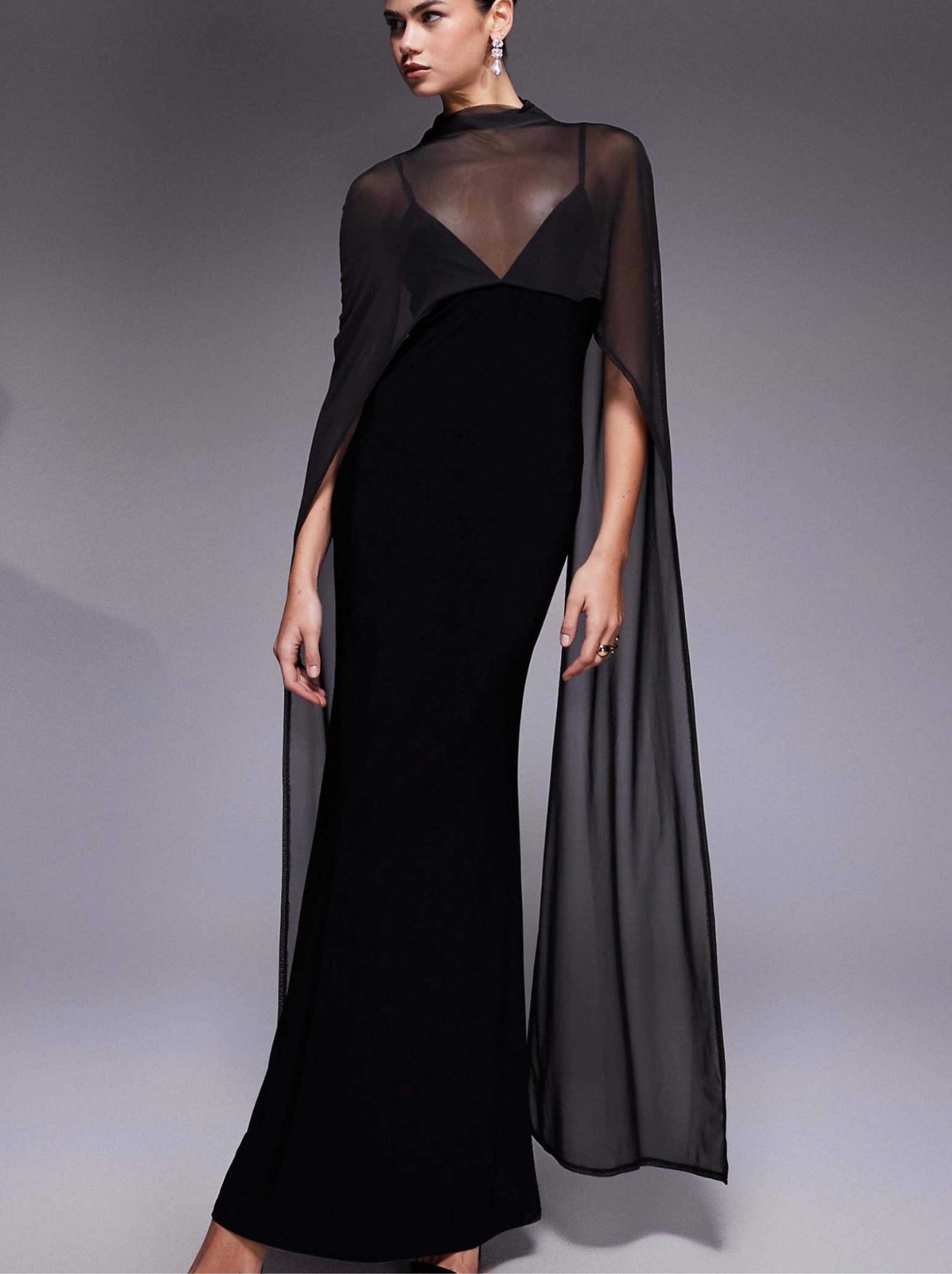 asos evening dresses Dresses Formal ASOS ASOS DESIGN High Neck Maxi Dress With Hardware Trim In line dry Imported Page 3 - Women's Evening
