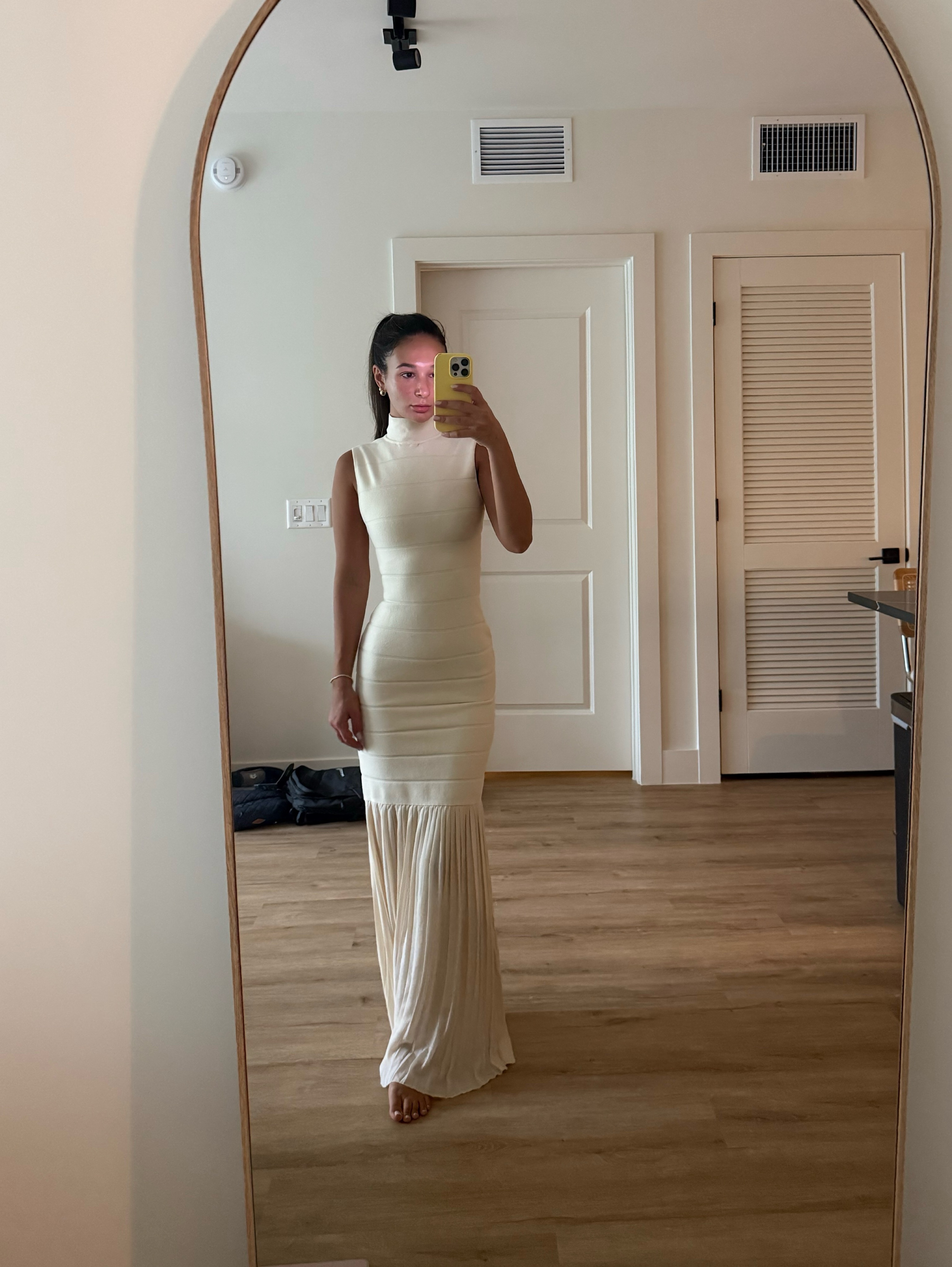 Blithe (Anthropologie) ivory knit maxi dress by Blithe
