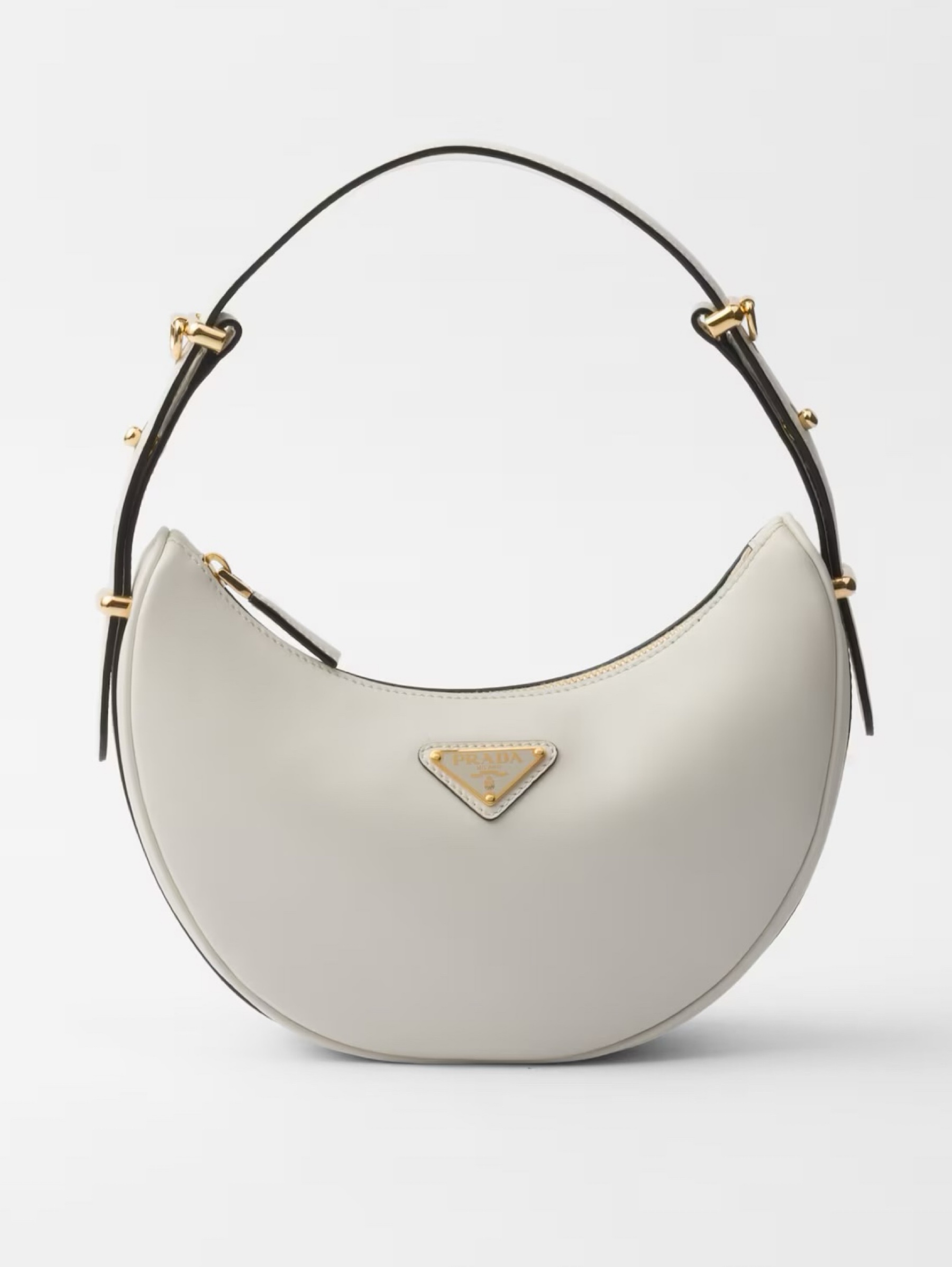 Prada White Crescent Bag by Prada | Pickle