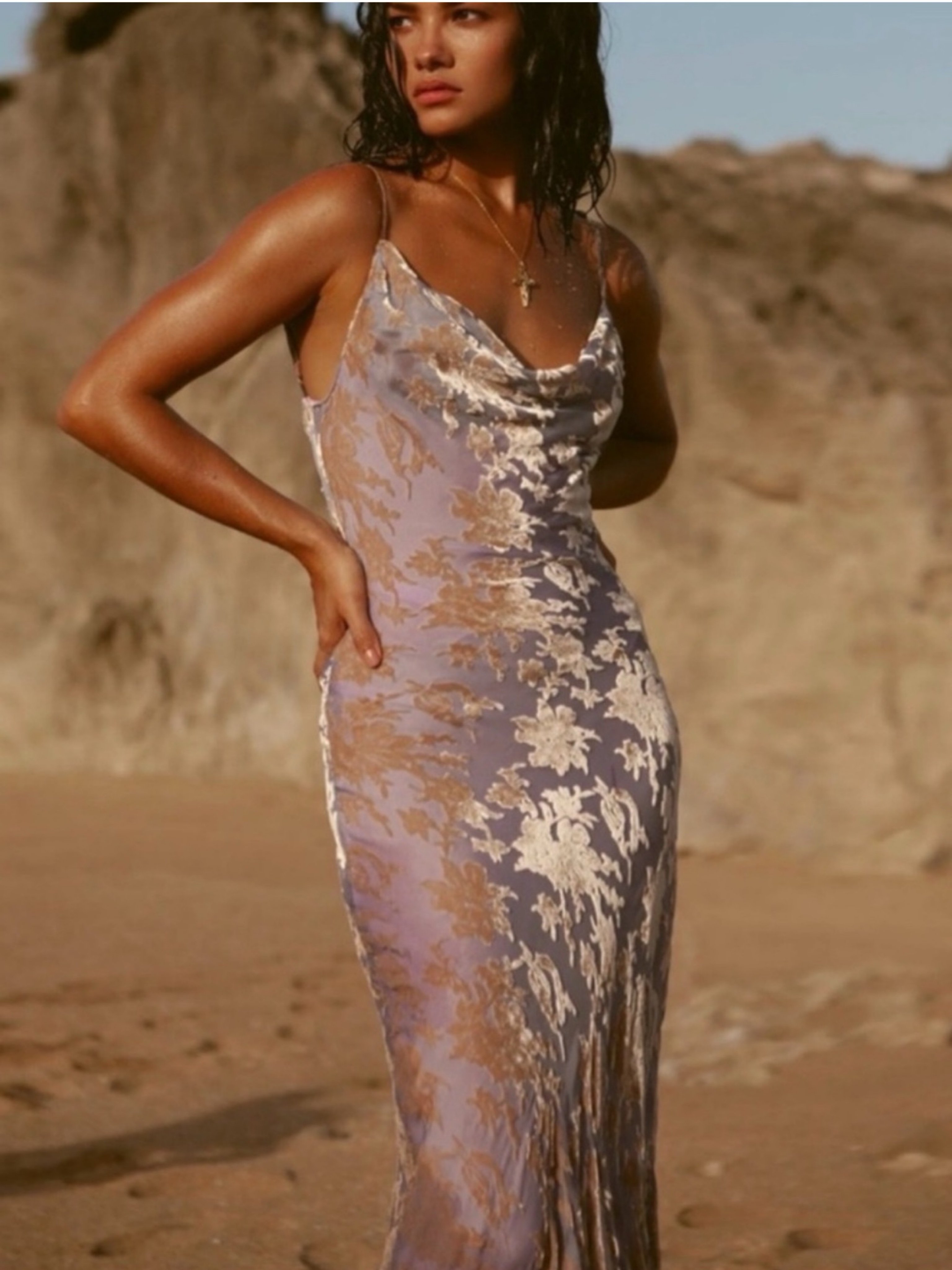 rat and boa purple and gold dress Rat & Boa Lucille Dress by Rat & Boa