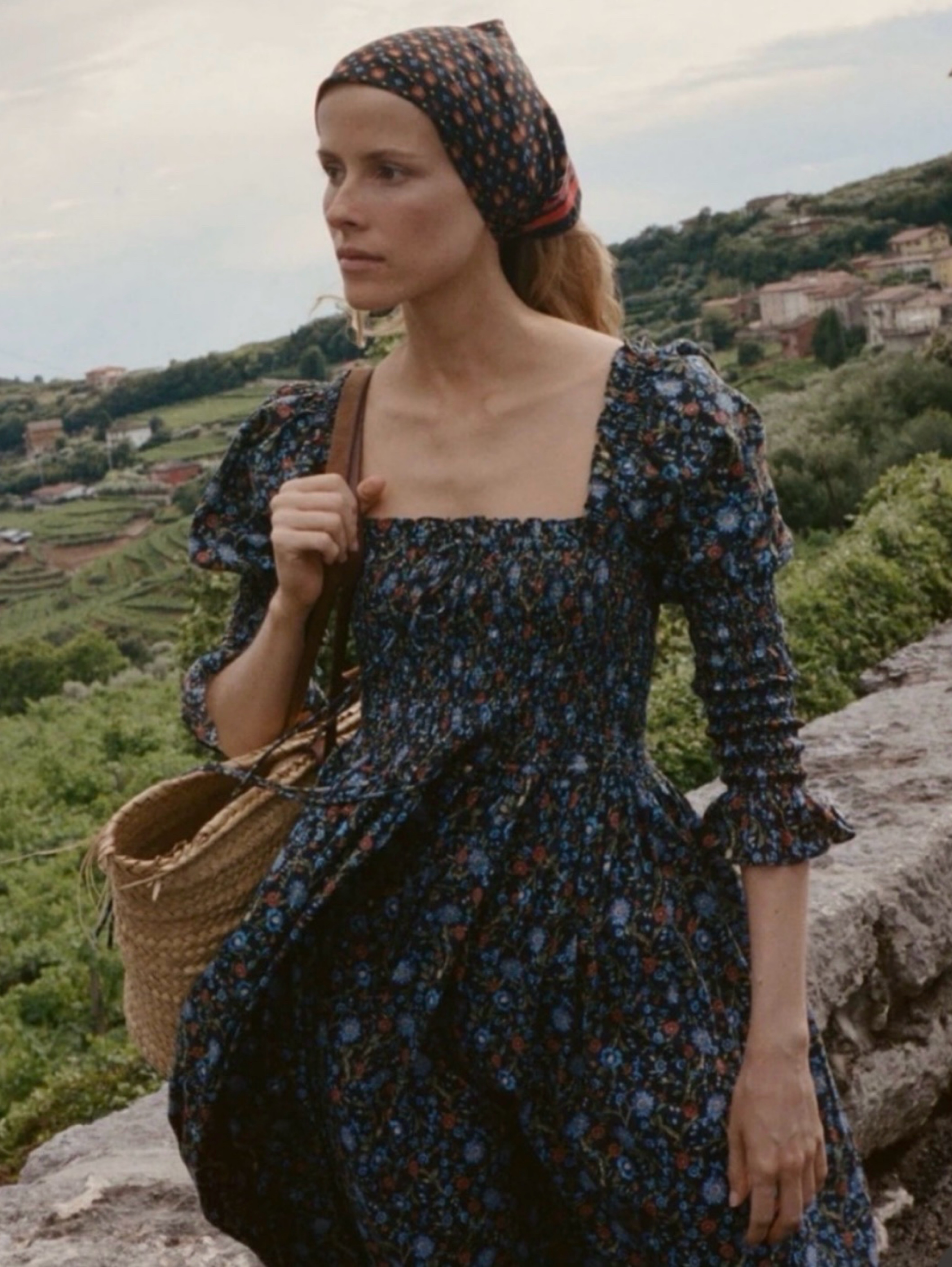 Doen Bijou Floral smocked dress