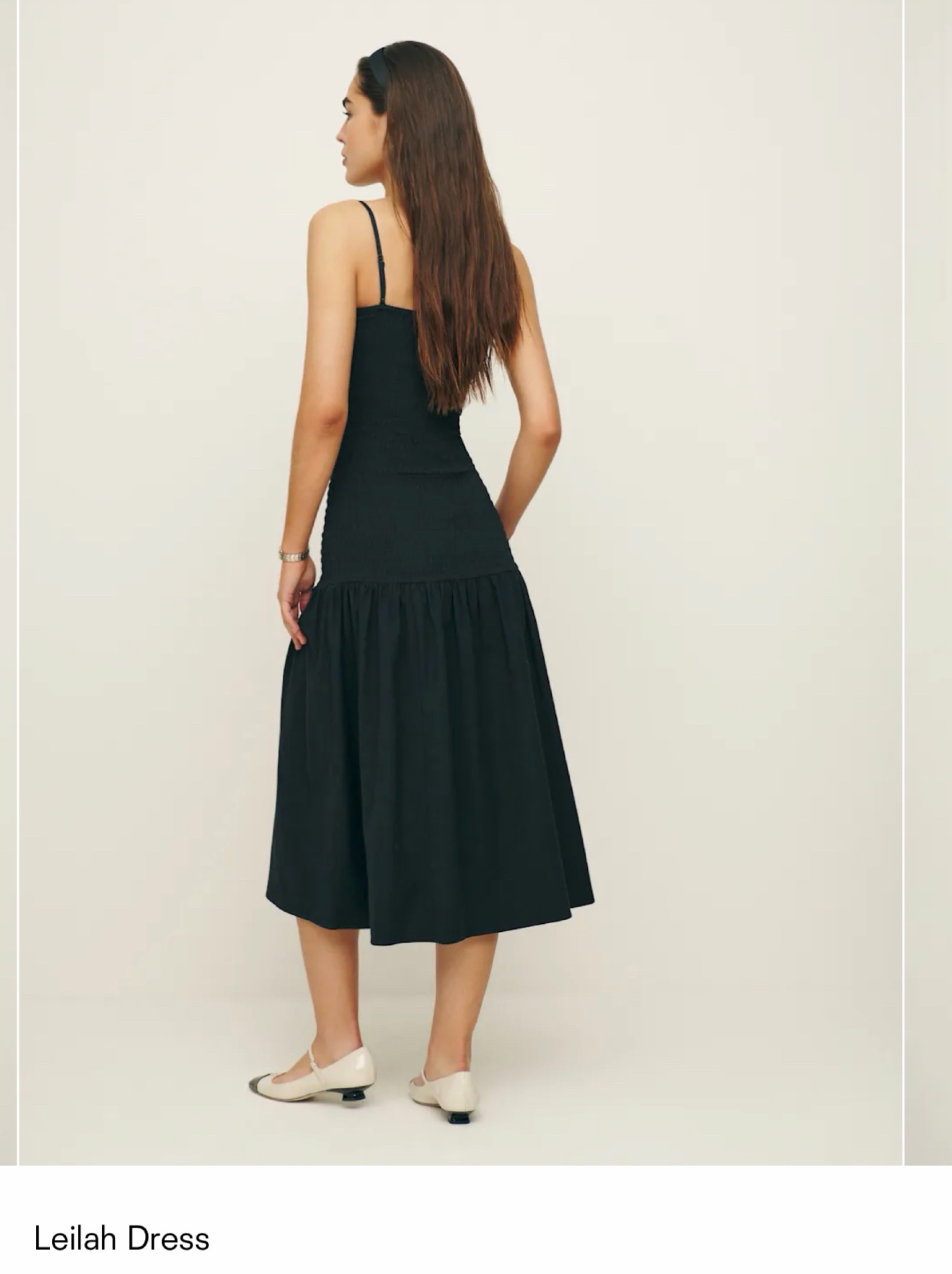 reformation black midi dress Reformation Black Midi Dress by Reformation