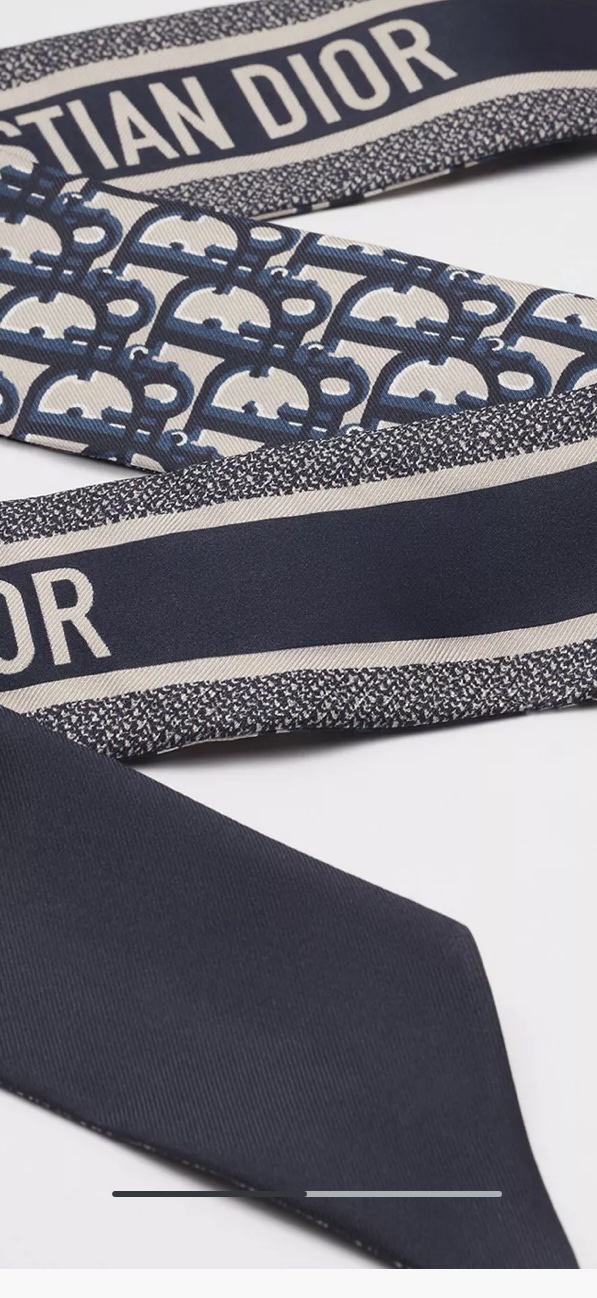 Christian Dior Monogram Silk Scarf by Christian Dior - Pickle