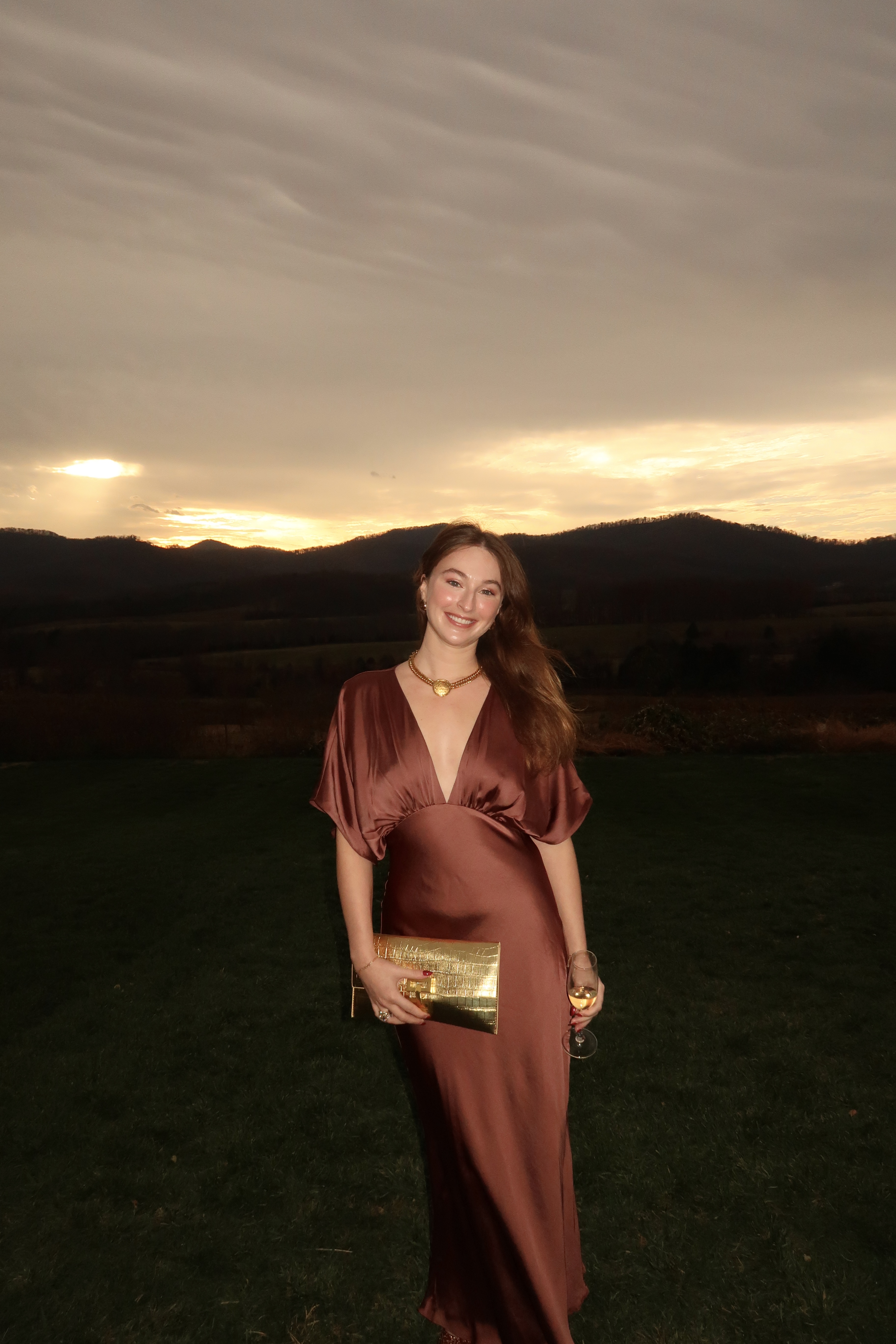 anthropologie brown satin dress Ruby Satin Charmeuse Dress