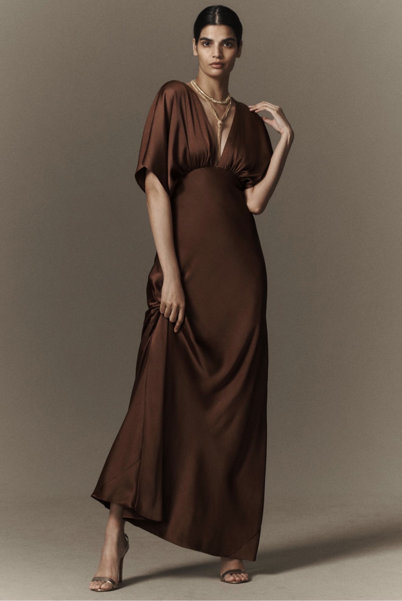 Anthropologie BHLDN Satin Maxi Dress by Anthropologie - Pickle Anthropologie BHLDN Satin Maxi Dress by Anthropologie - Pickle