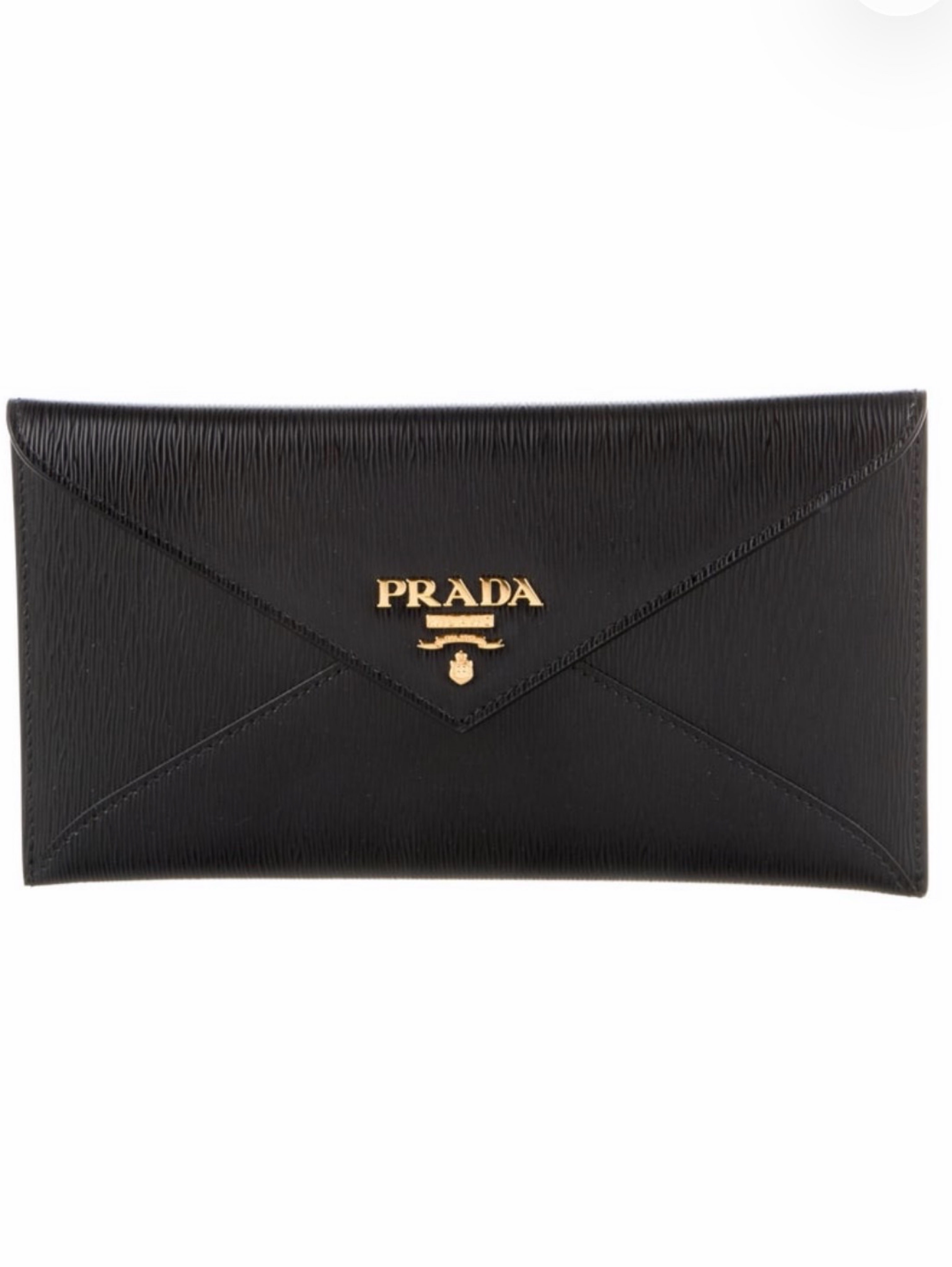 Prada Saffiano Leather Envelop Clutch