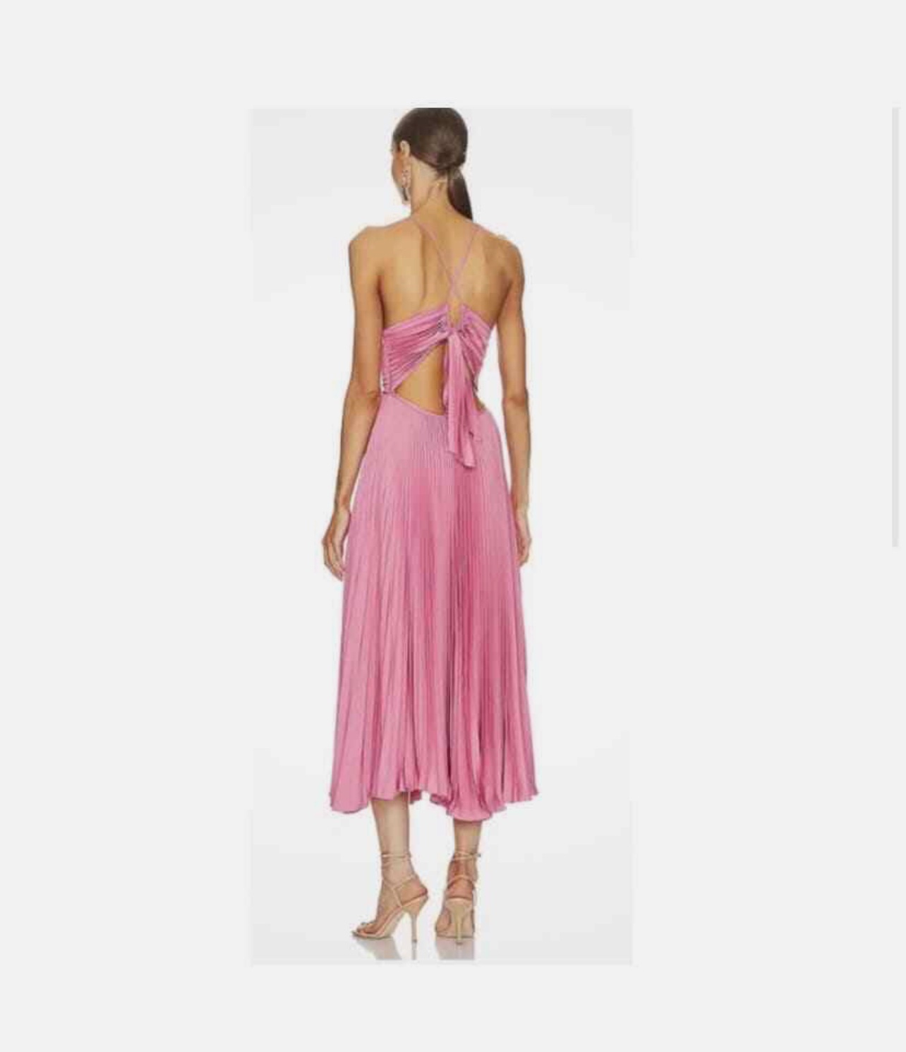 A. L. C. Pleated Gemini Dress in Chateau Rose by ALC - Pickle