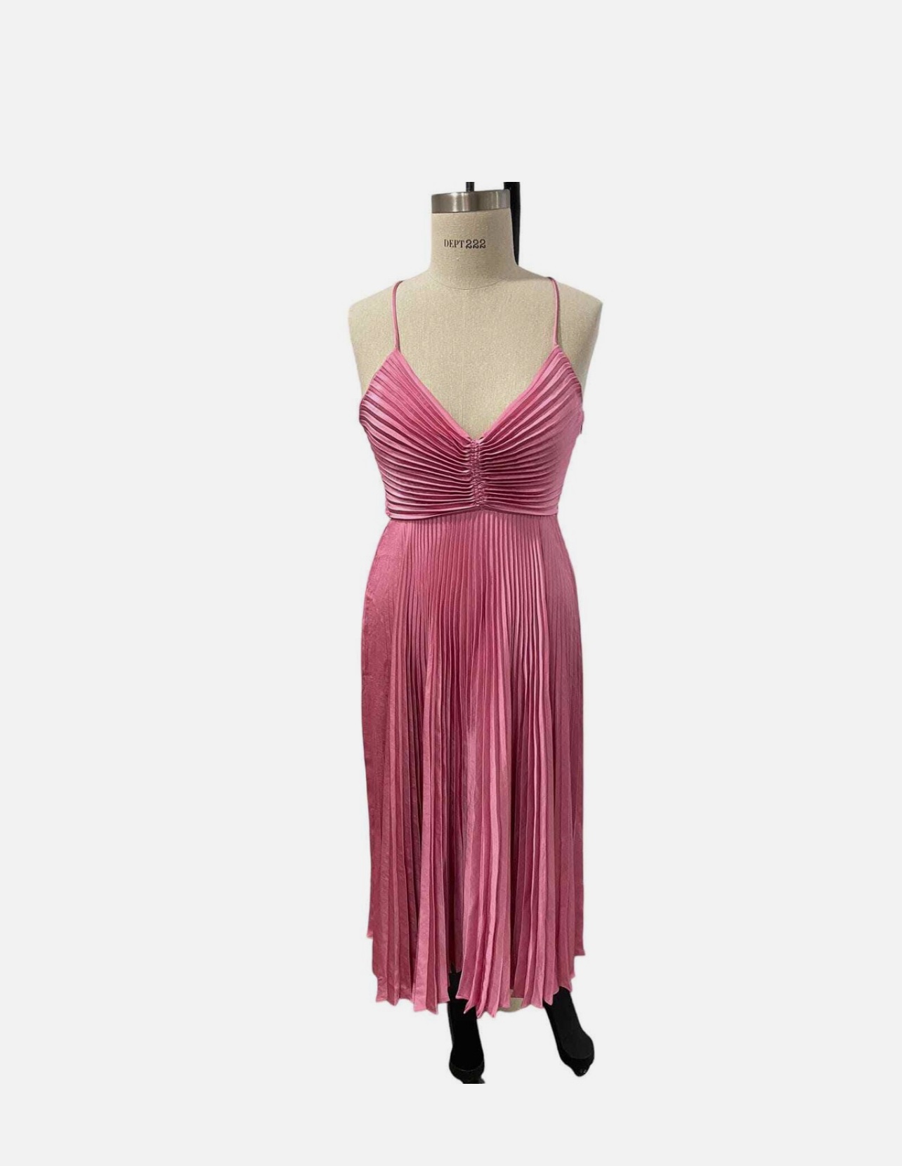 A. L. C. Pleated Gemini Dress in Chateau Rose by ALC - Pickle