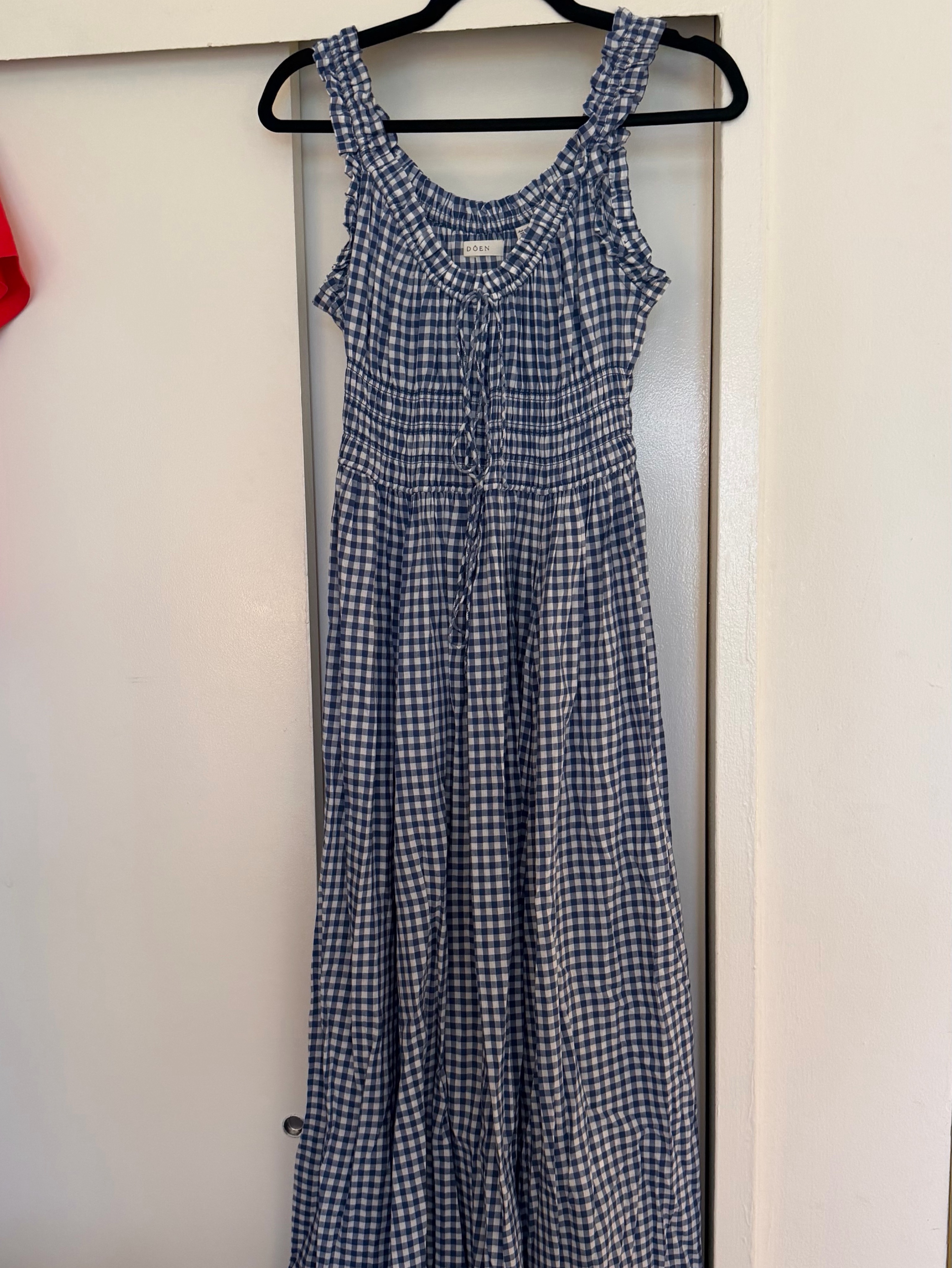 doen emmaretta dress blue gingham Emmaretta Dress