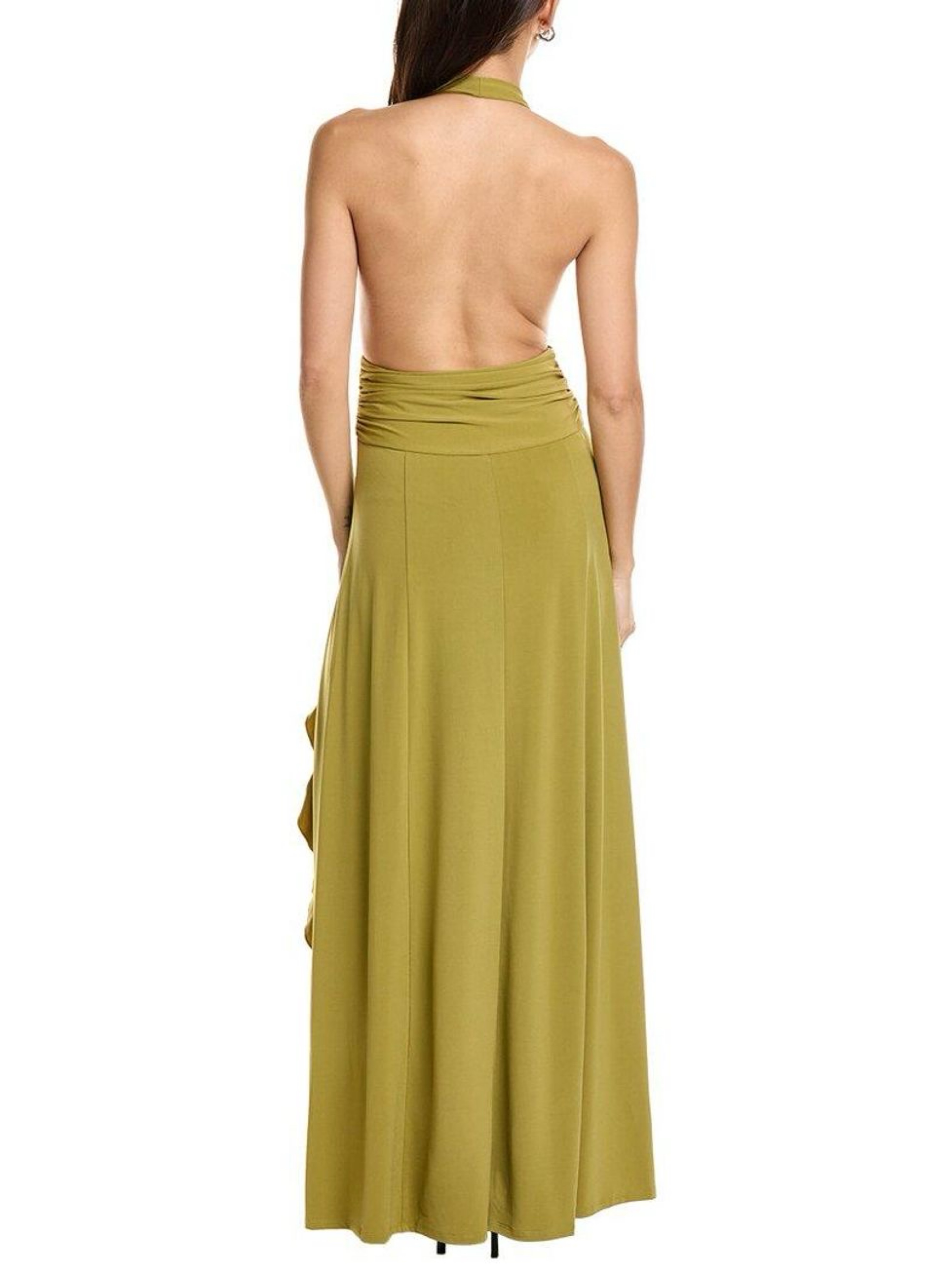 halter ruffle maxi dress we wore what WeWoreWhat Halter Ruffle Maxi by WeWoreWhat