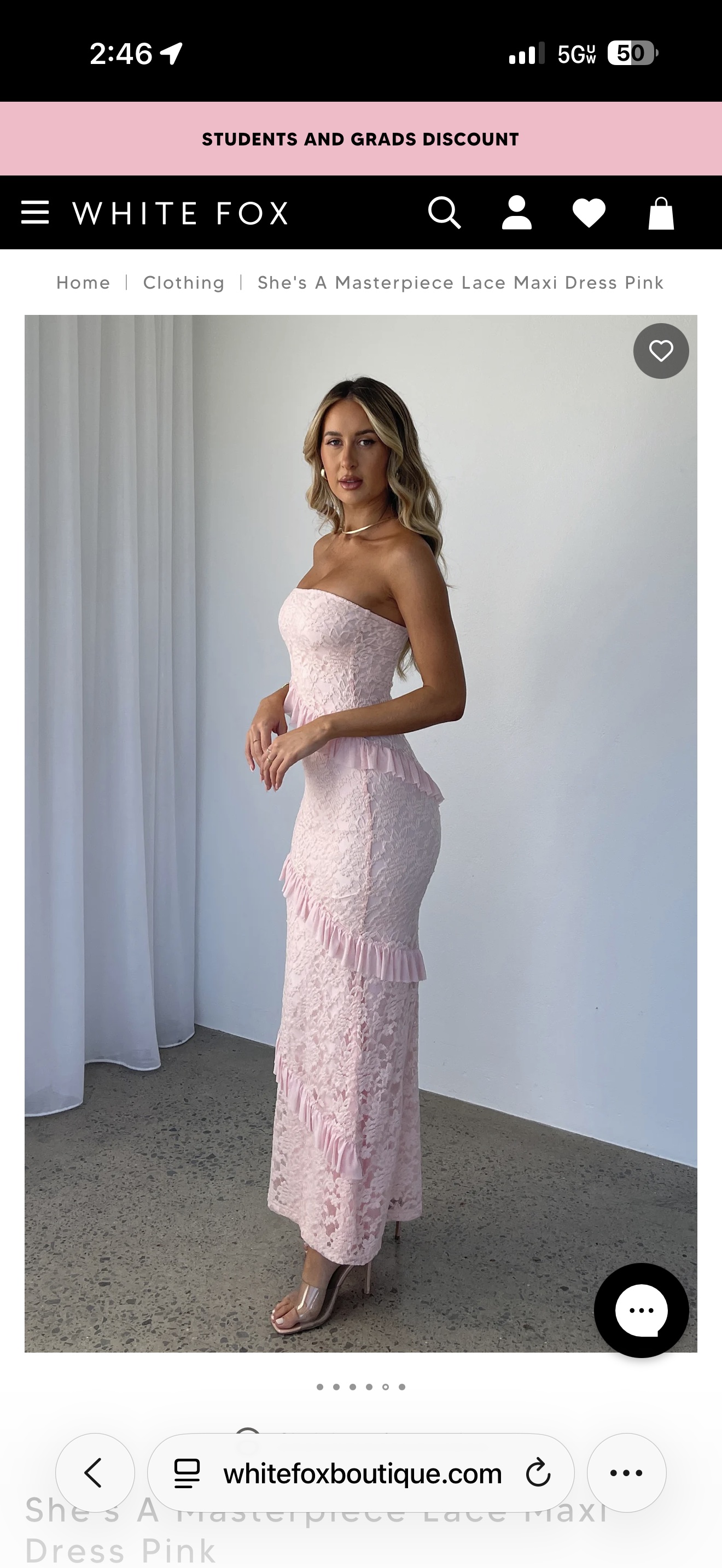 Pink Ruffle Maxi Dress by White Fox Boutique - Pickle