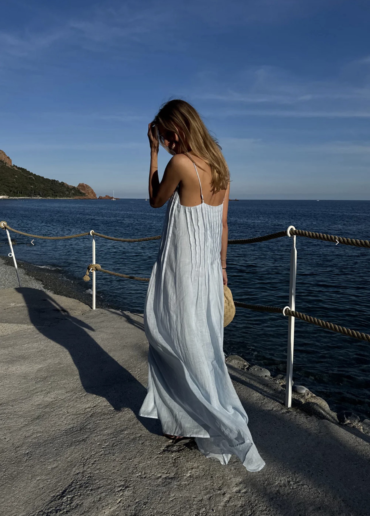 DISSH Tahlia Cornflower Ramie Maxi Dress
