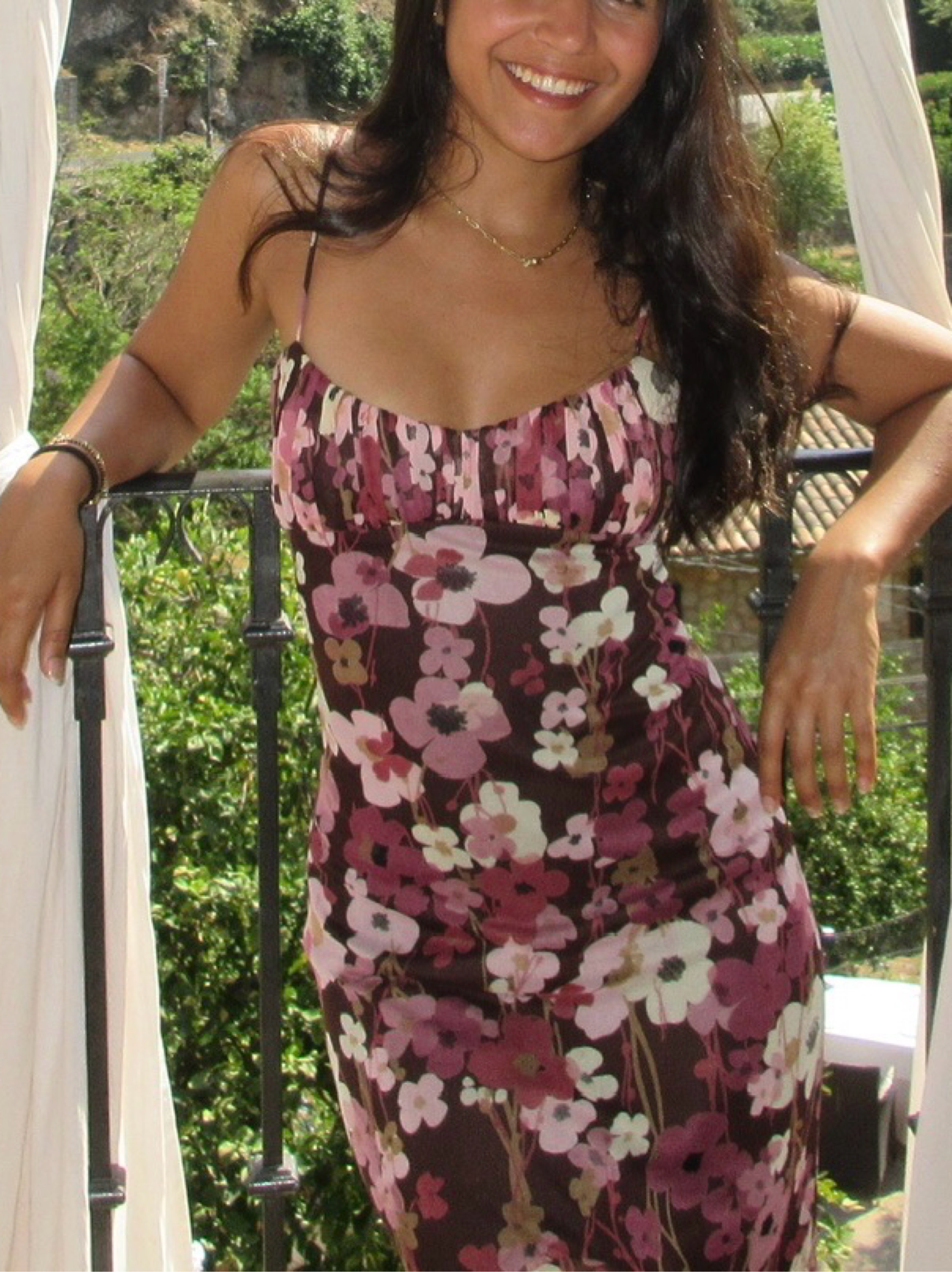 Reformation Vintage Pink Floral Midi Dress