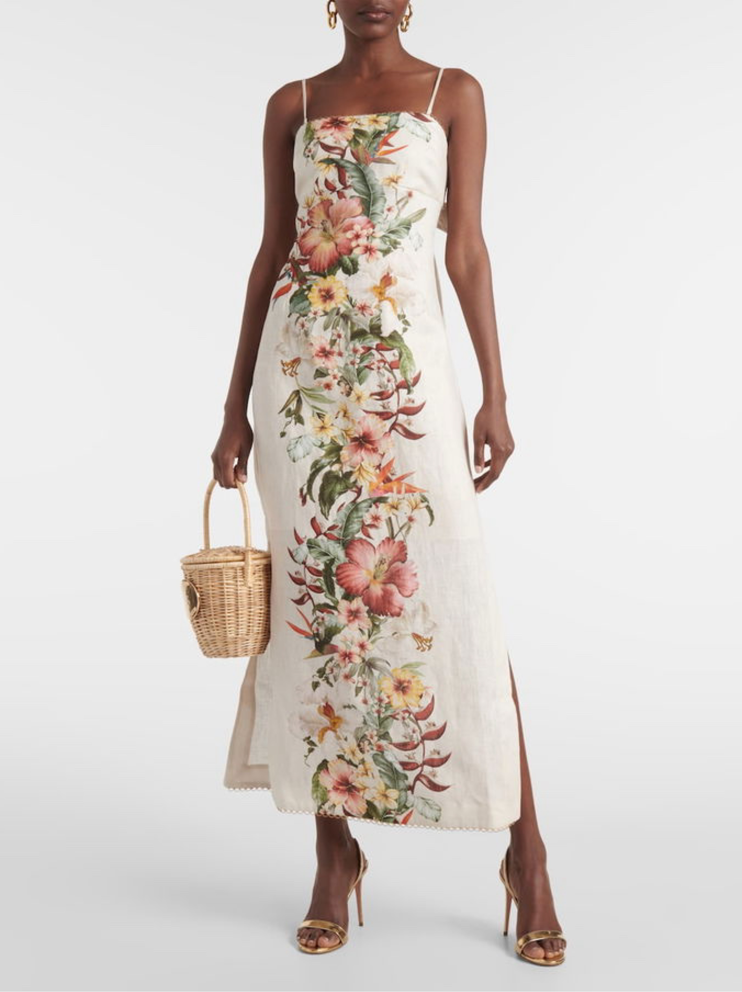 Zimmermann Lexi Floral Linen Maxi Dress