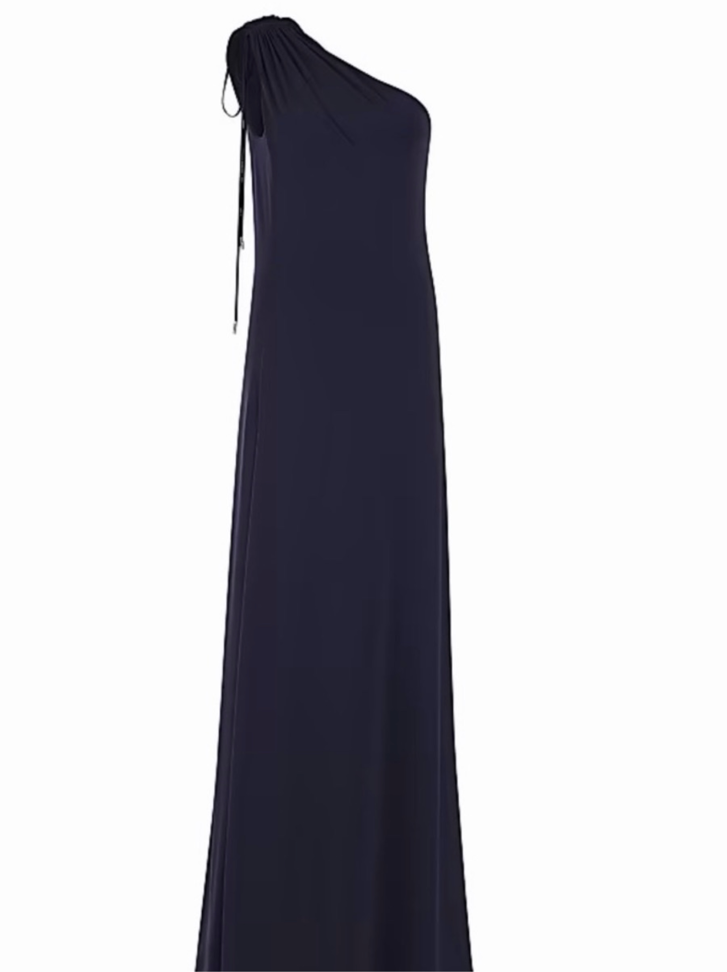 halston heritage navy blue dress Halston Heritage Asymmetric Drape Dress Navy 10