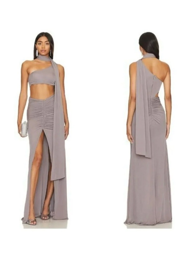 Revolve H:OURS Denisse Maxi Dress - Mauve
