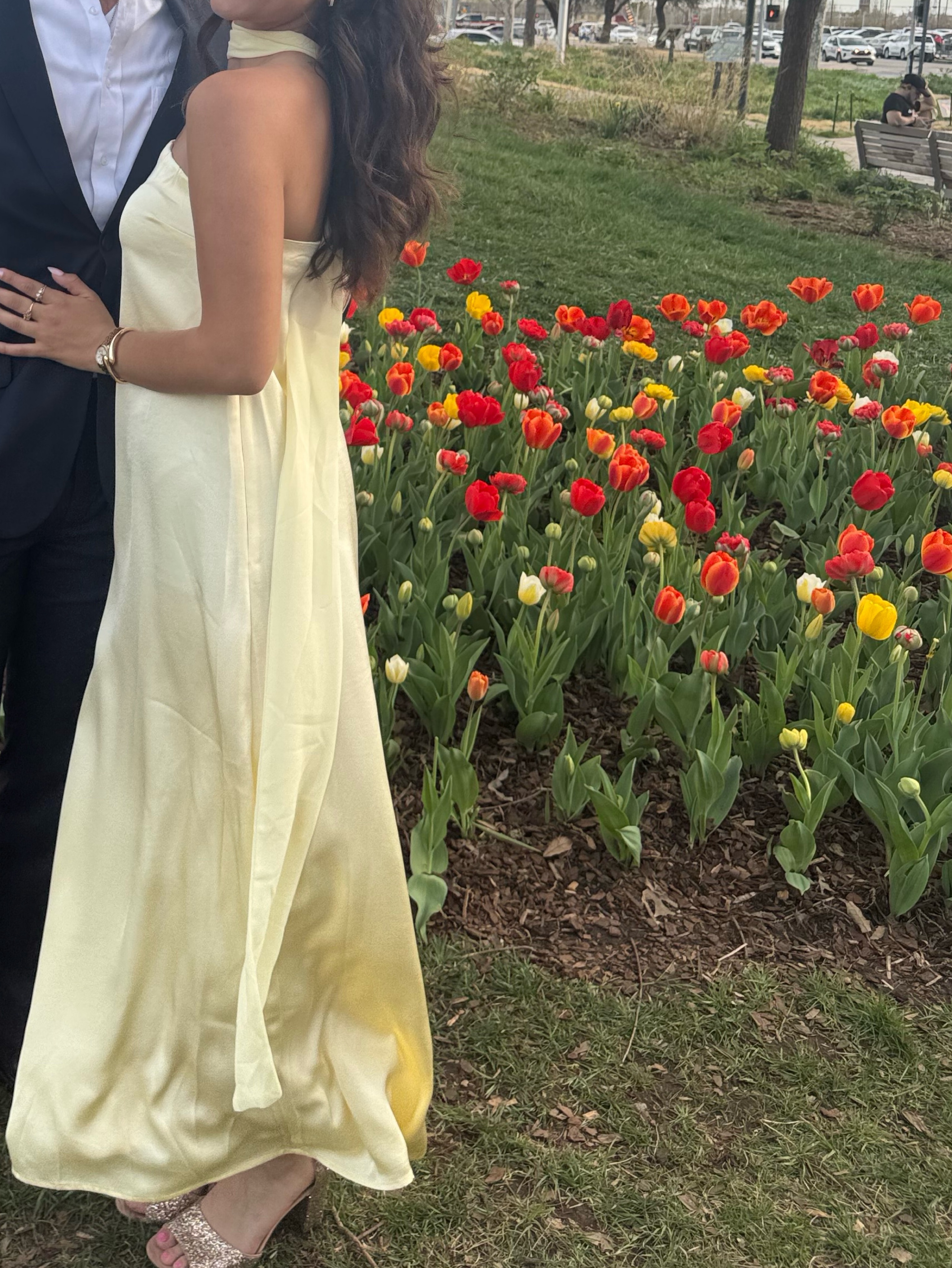 Butter Yellow Formal Hello Molly Dress w/ Scarf