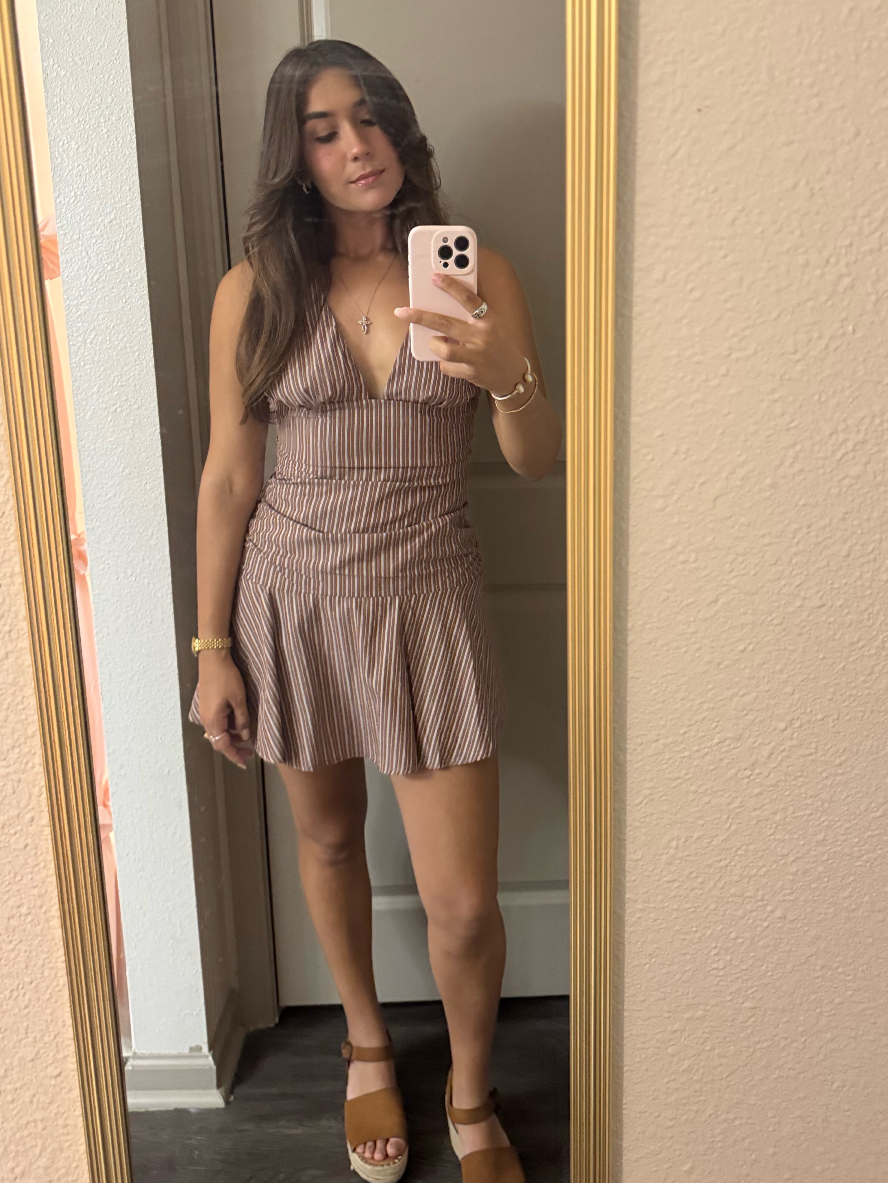 Brown Mini Dress