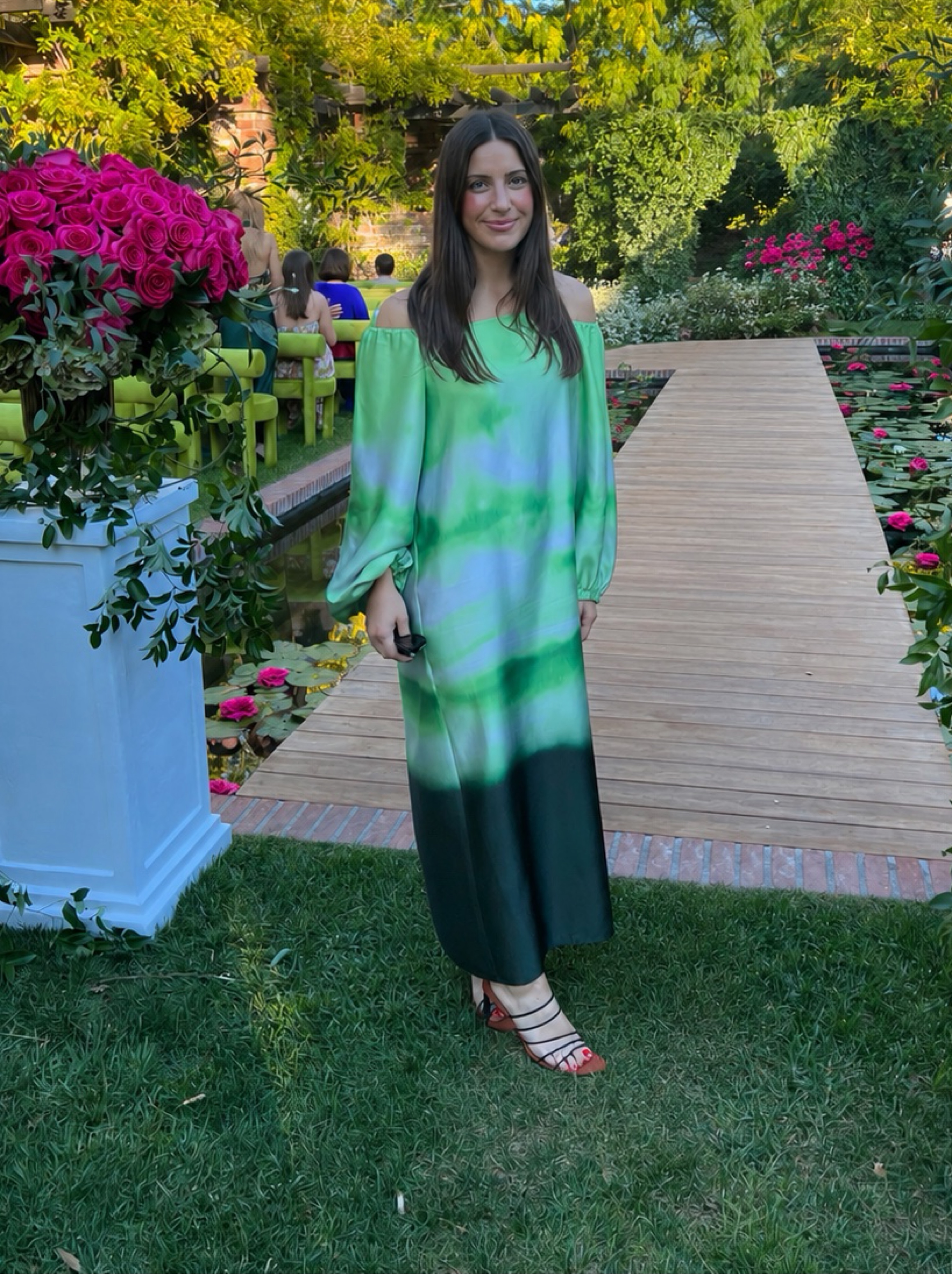 Ombré Green Dress
