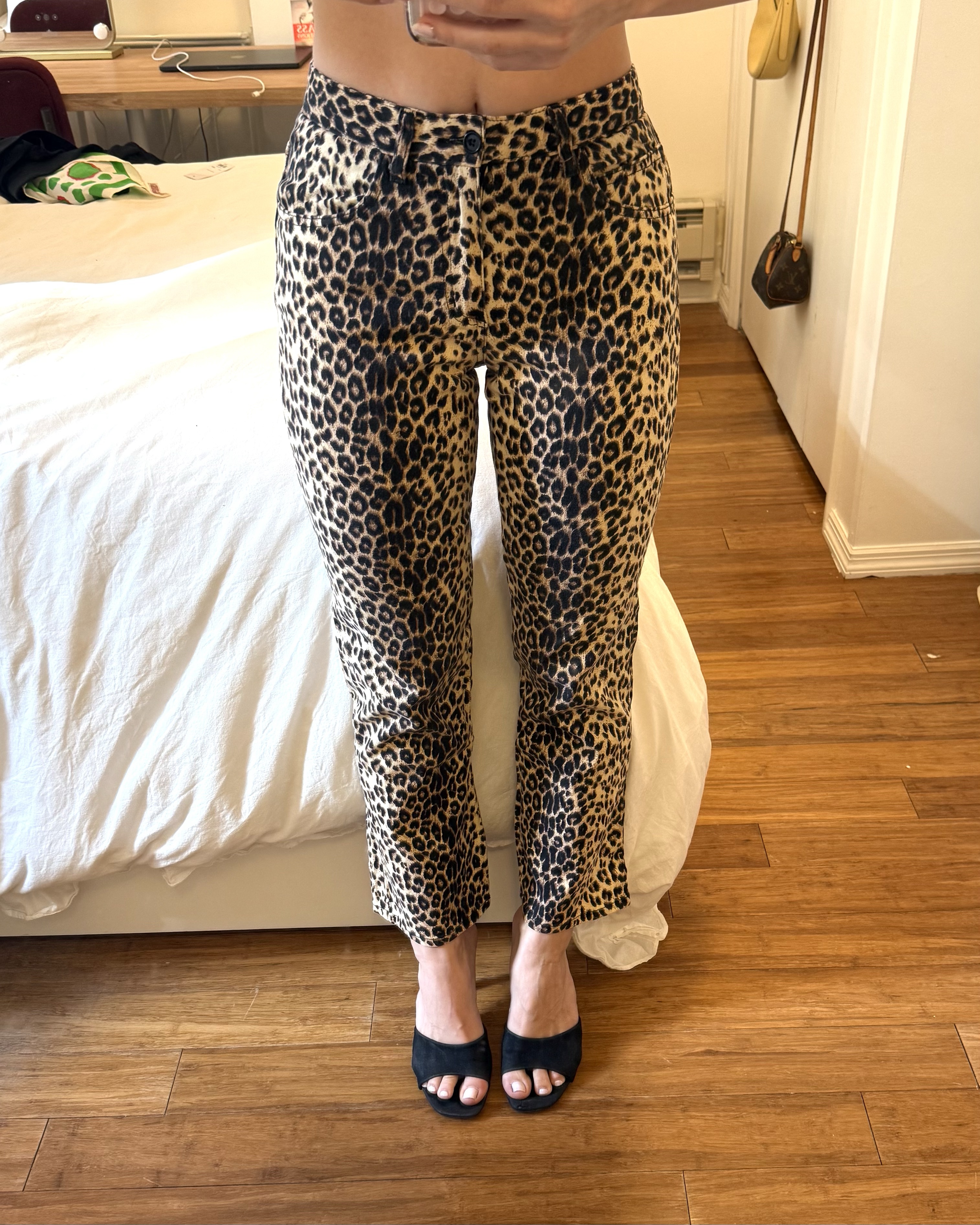 Christian Dior Fall 2000 Leopard Denim Pants by Christian Dior