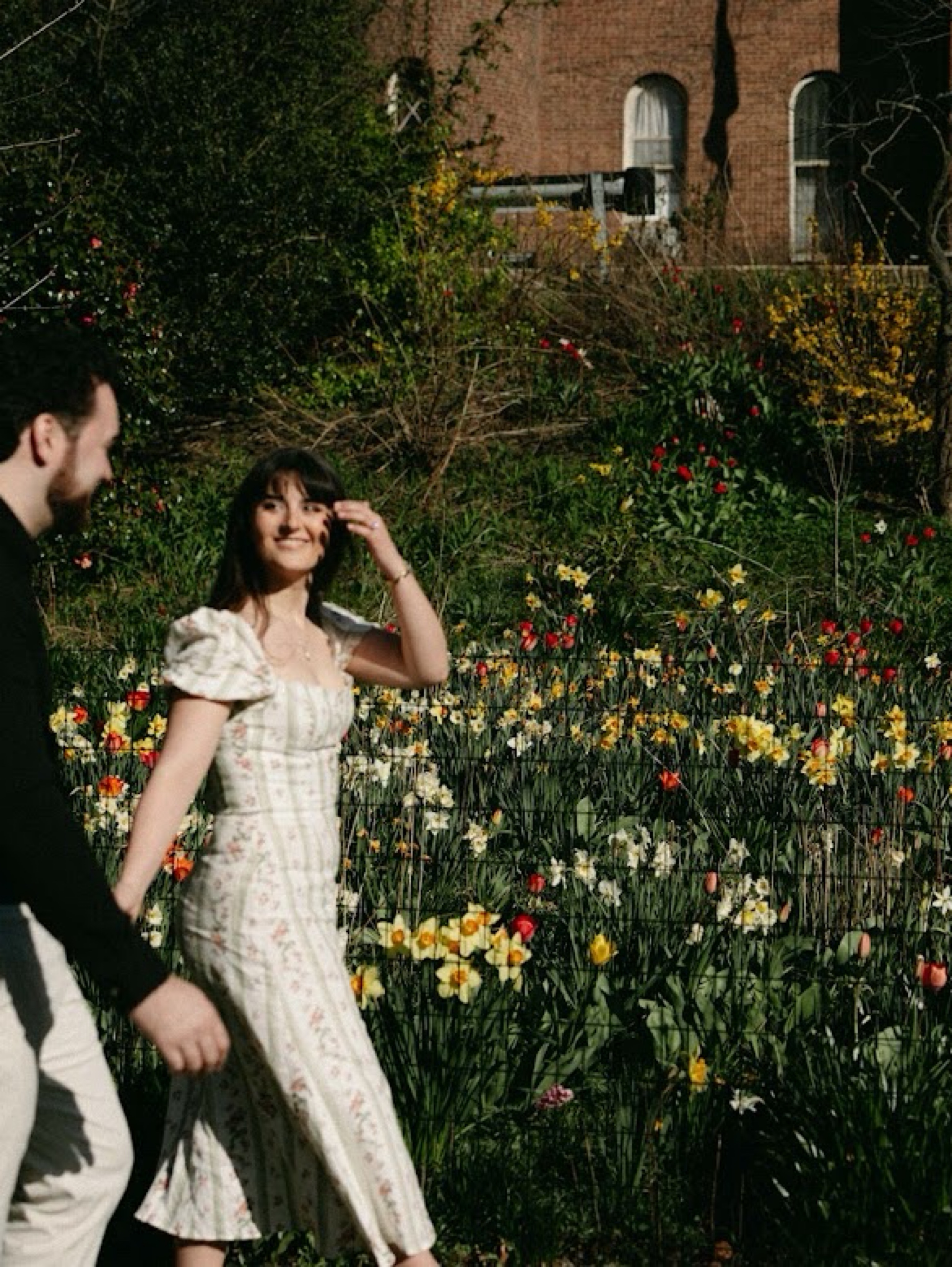 REFORMATION: Floral Dress with tie in back