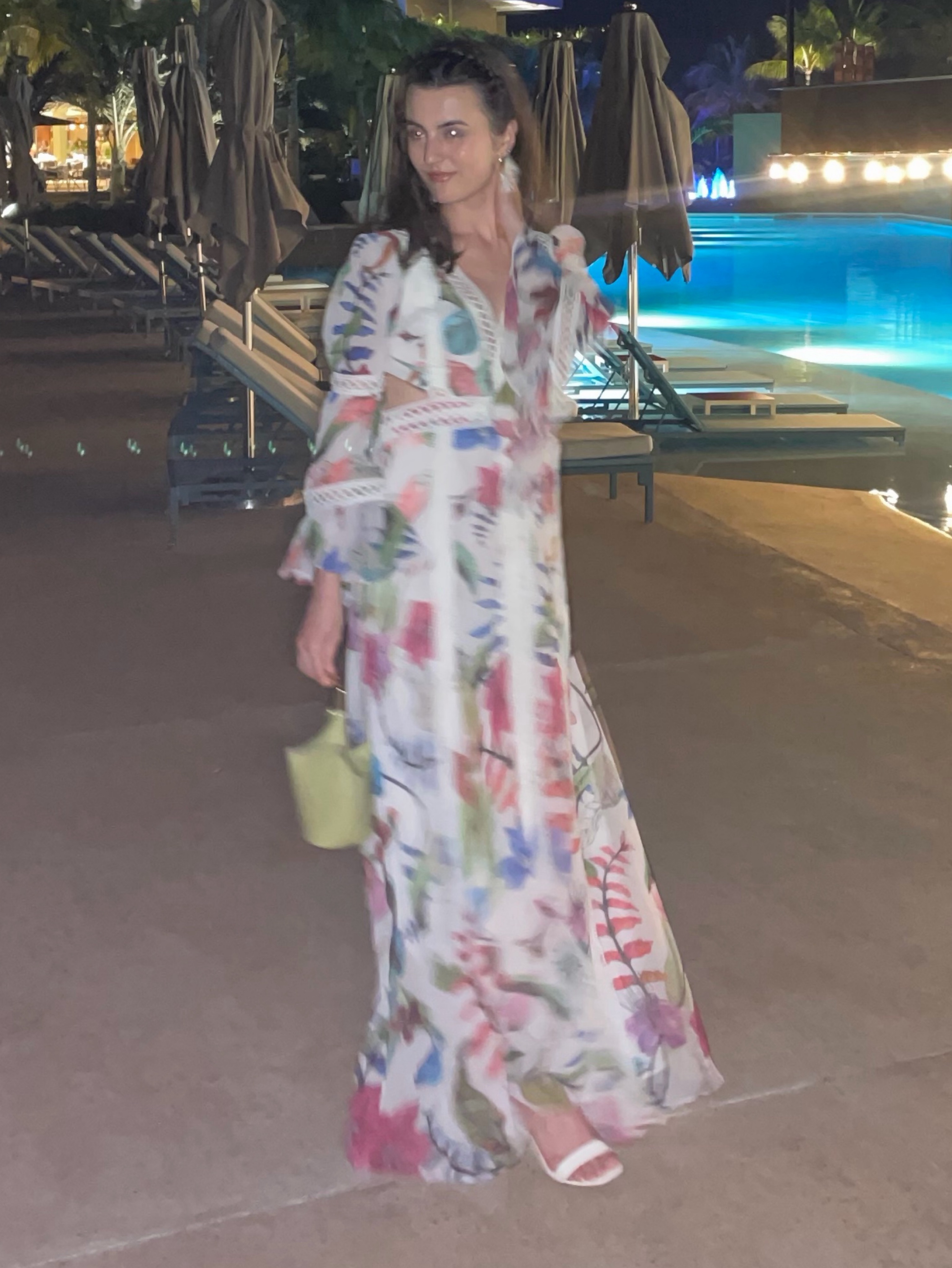 PATBO: Zamia Lace Trim Maxi Dress