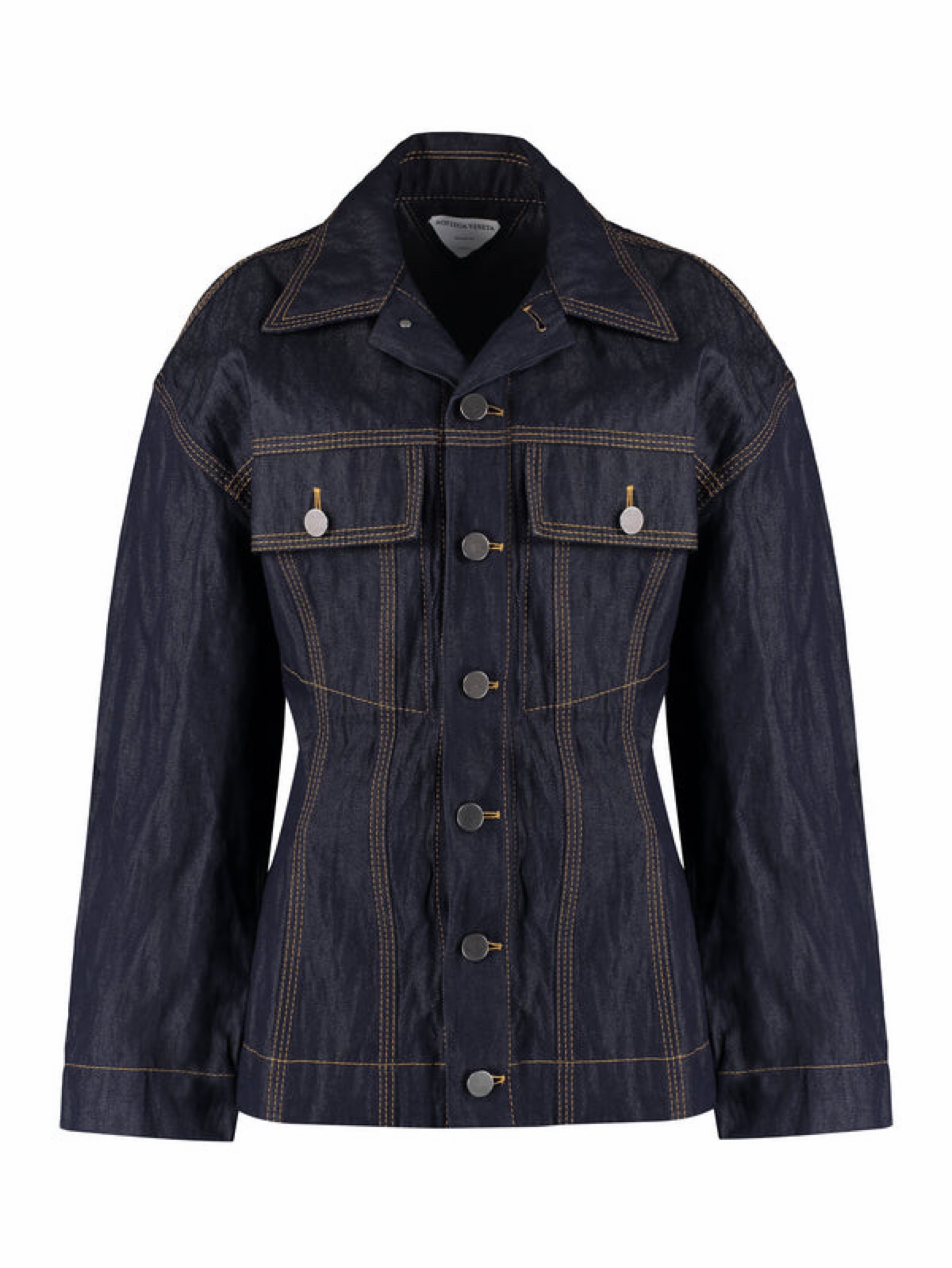 Bottega Cinched Denim Jacket