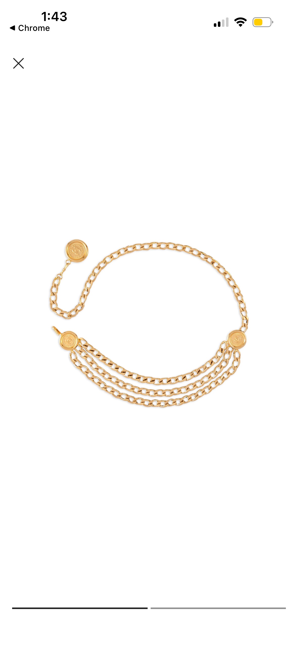 Chanel Gold Chain Belt