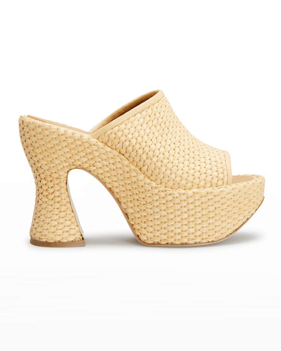 LOEWE x Paula's Ibiza Raffia Mules
