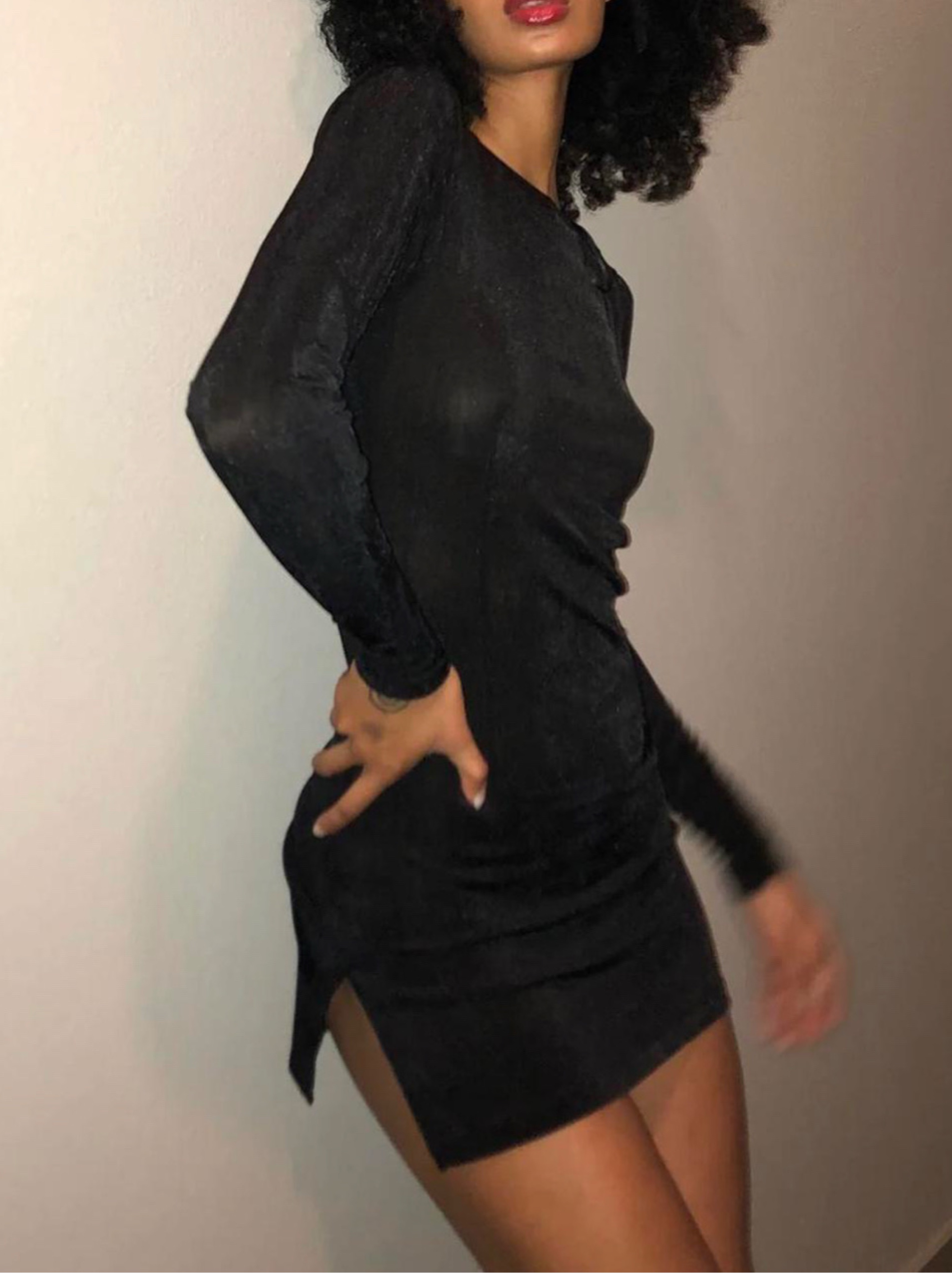 LIONESS │BLACK MINI DRESS