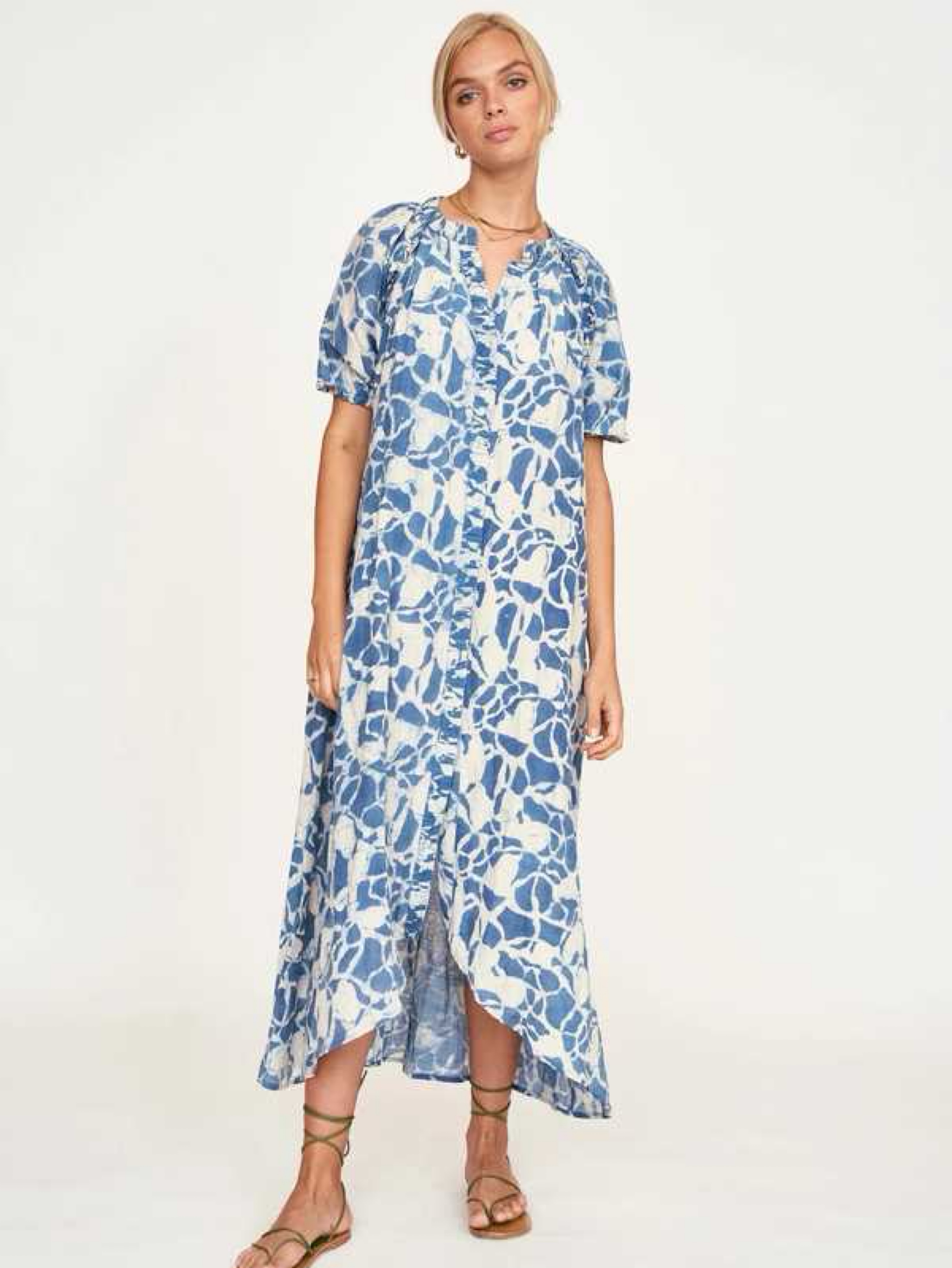 LINEN CAFTAN DRESS