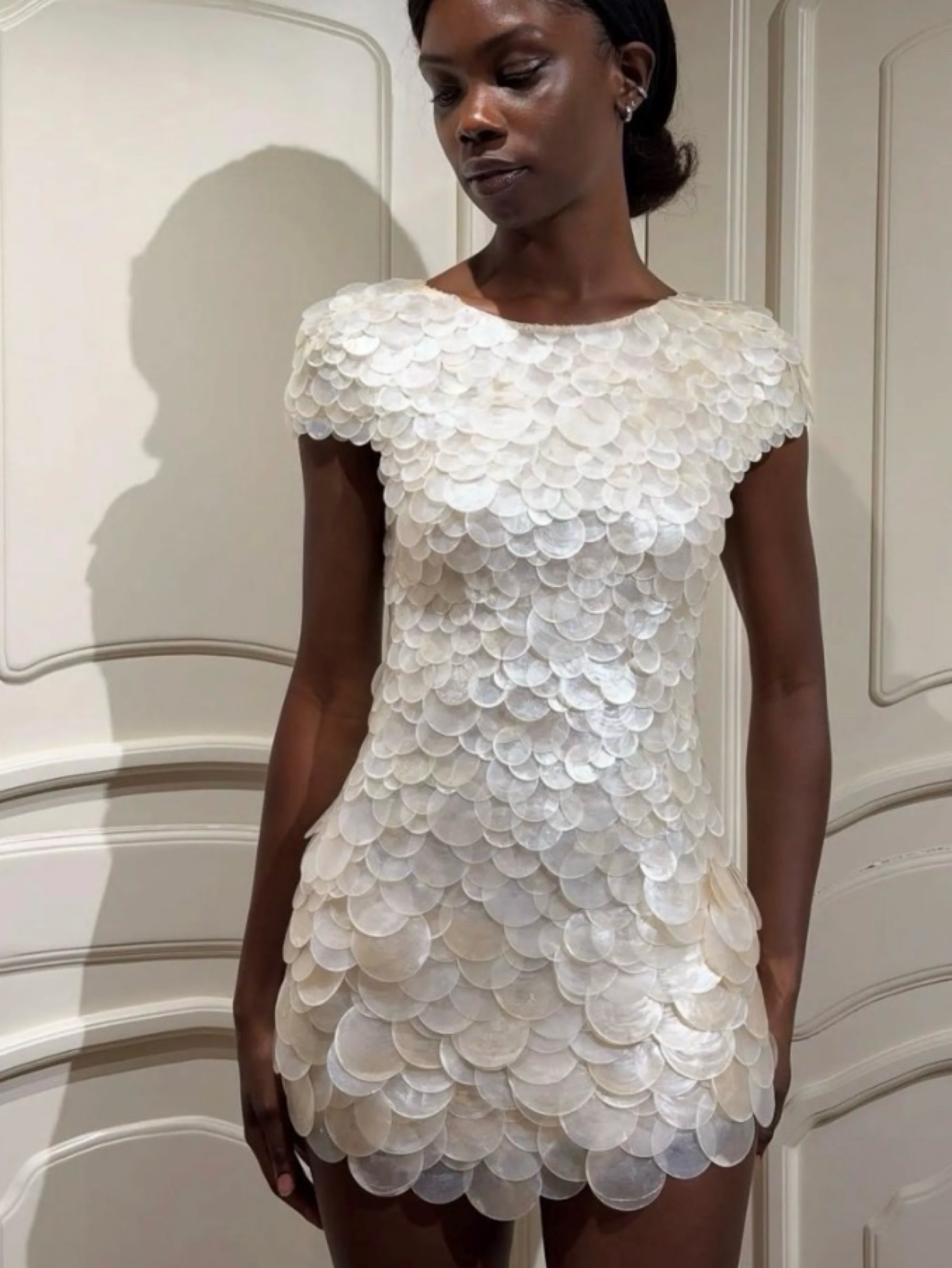 Gem Shell mini dress