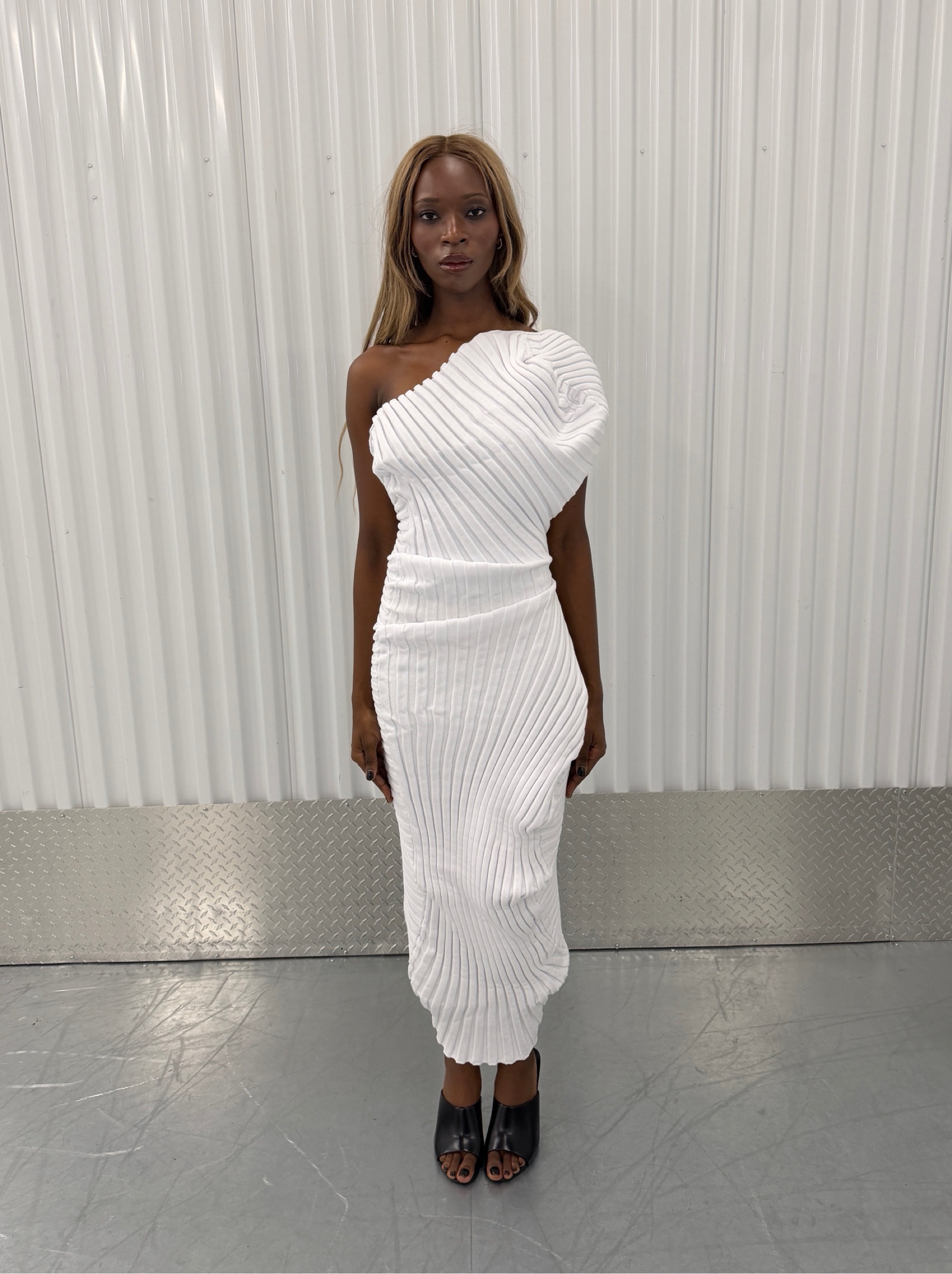 Issey Miyake White As Is Is Maxi Dress by Issey Miyake | Pickle