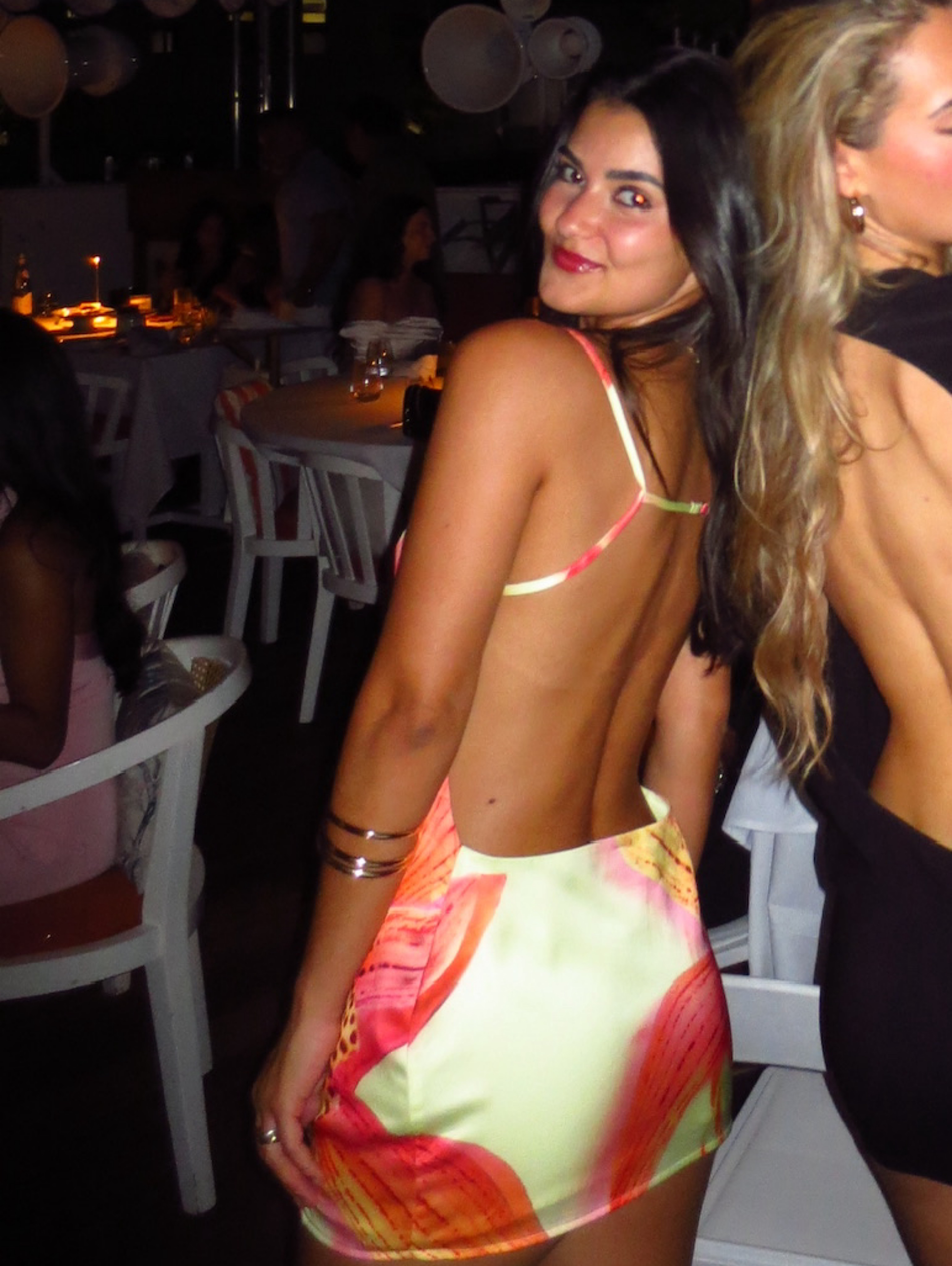 jaded london lucia backless mini dress with flower detail Lucia Backless Mini Dress With Flower Detail Jaded London Sizes: XS/6, S/8  and M/10 $40 hire + bond