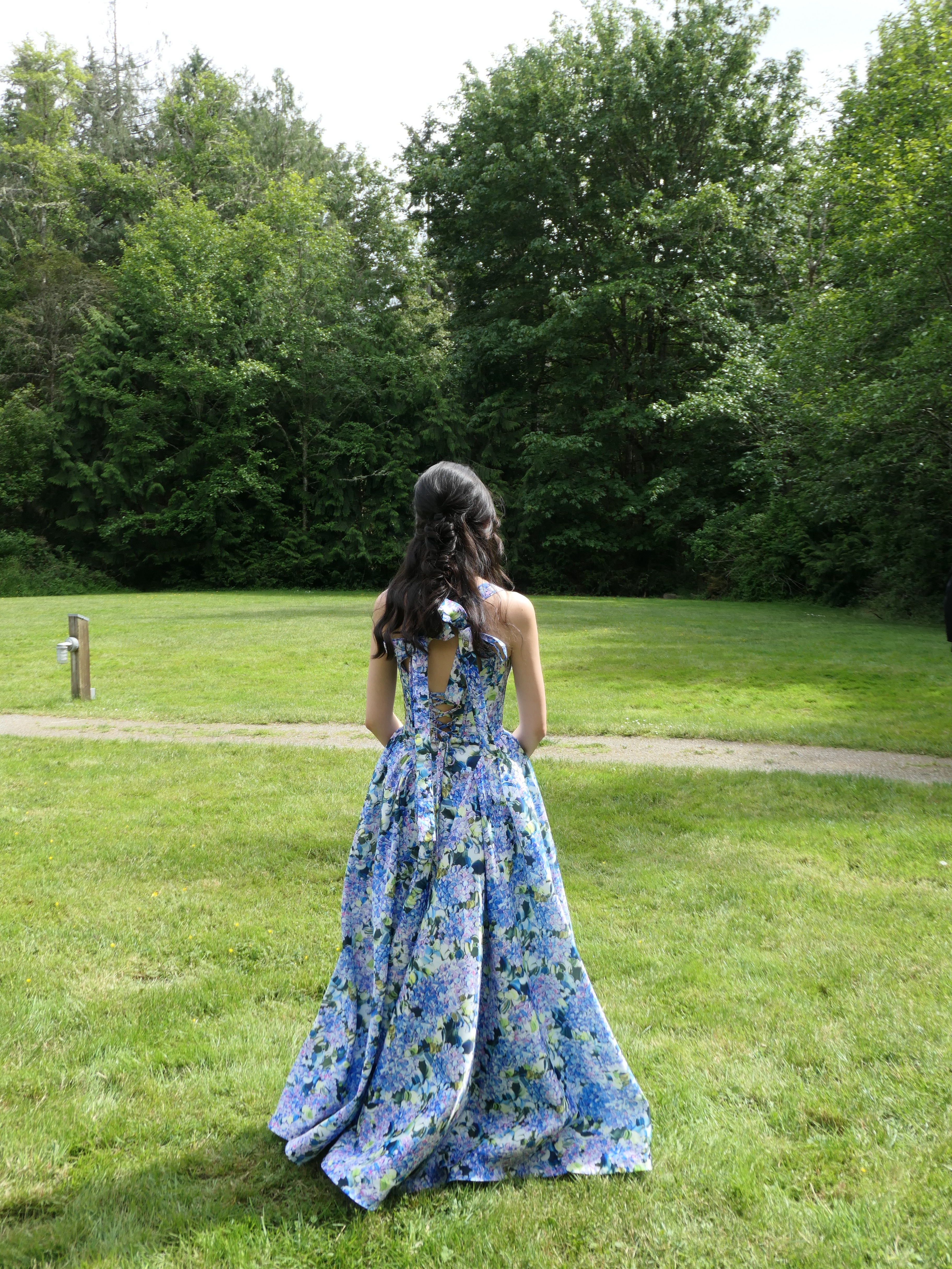 blue hydrangea dress milla Blue Hydrangea Dress from Milla