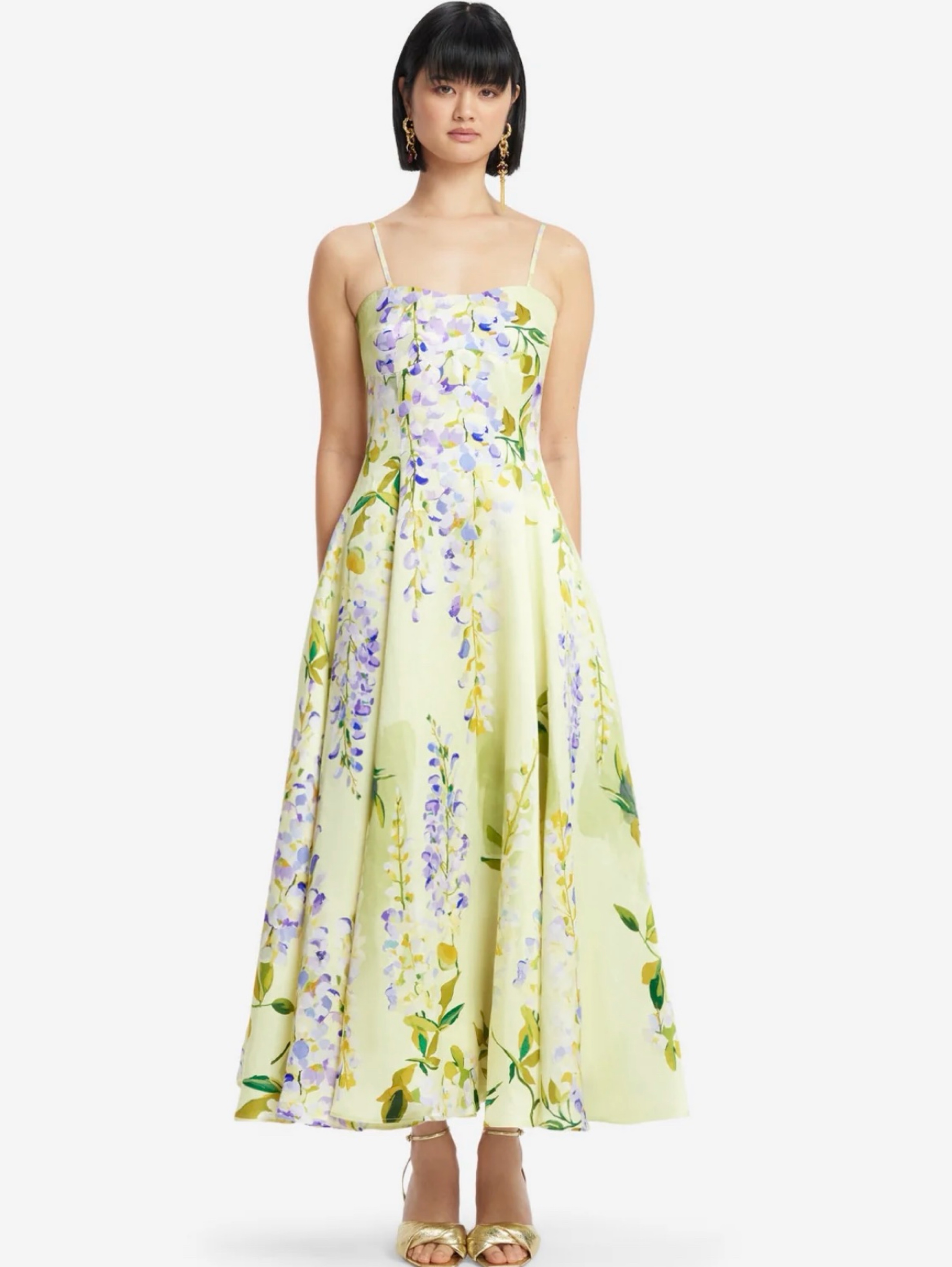 Leo Lin Mariela Wisteria Dress Green