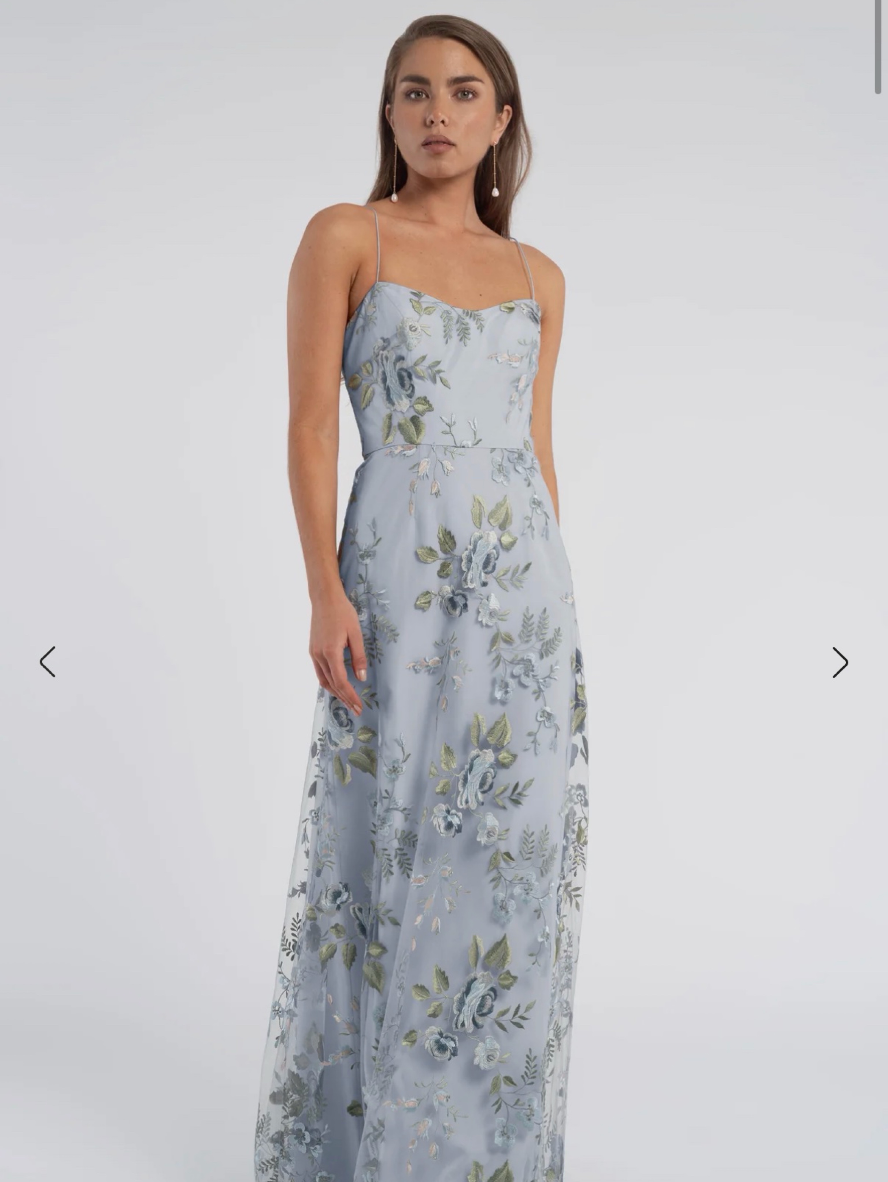 Jenny Yoo Drew Enchanted Floral Embroidery Dress