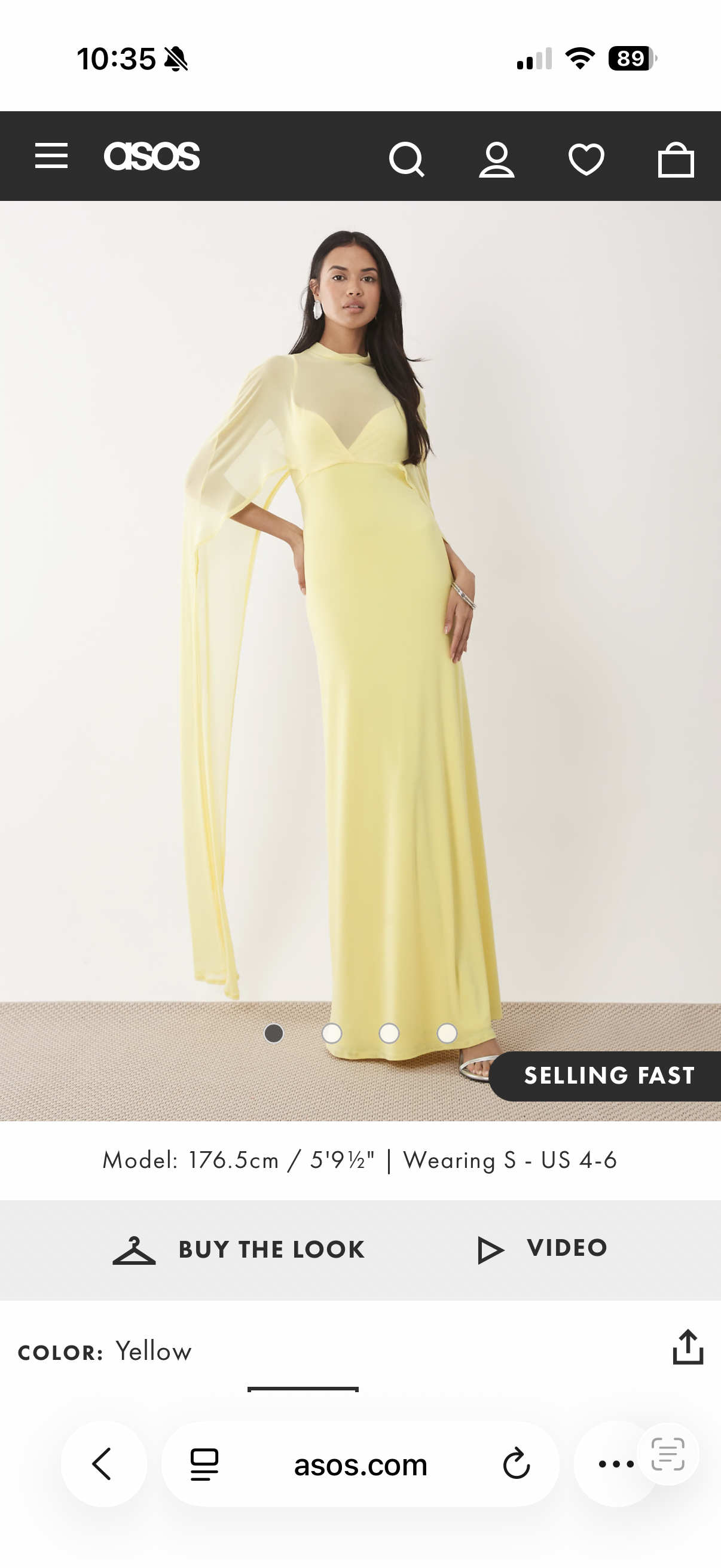Yellow ASOS Gown by ASOS - Pickle Yellow ASOS Gown by ASOS - Pickle