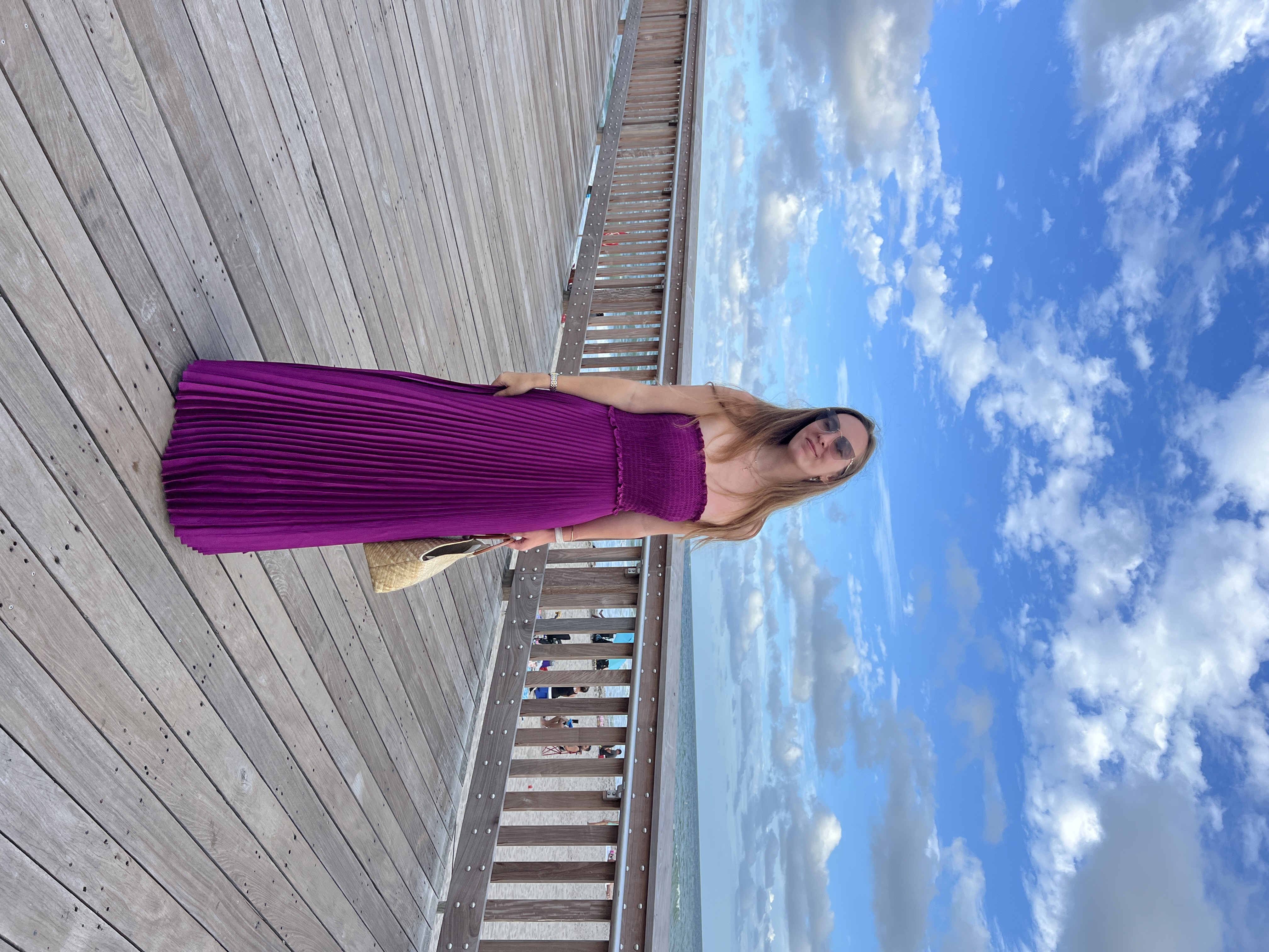 Magenta Pleated Strapless Maxi Dress by Reformation - Pickle Magenta Pleated Strapless Maxi Dress by Reformation - Pickle