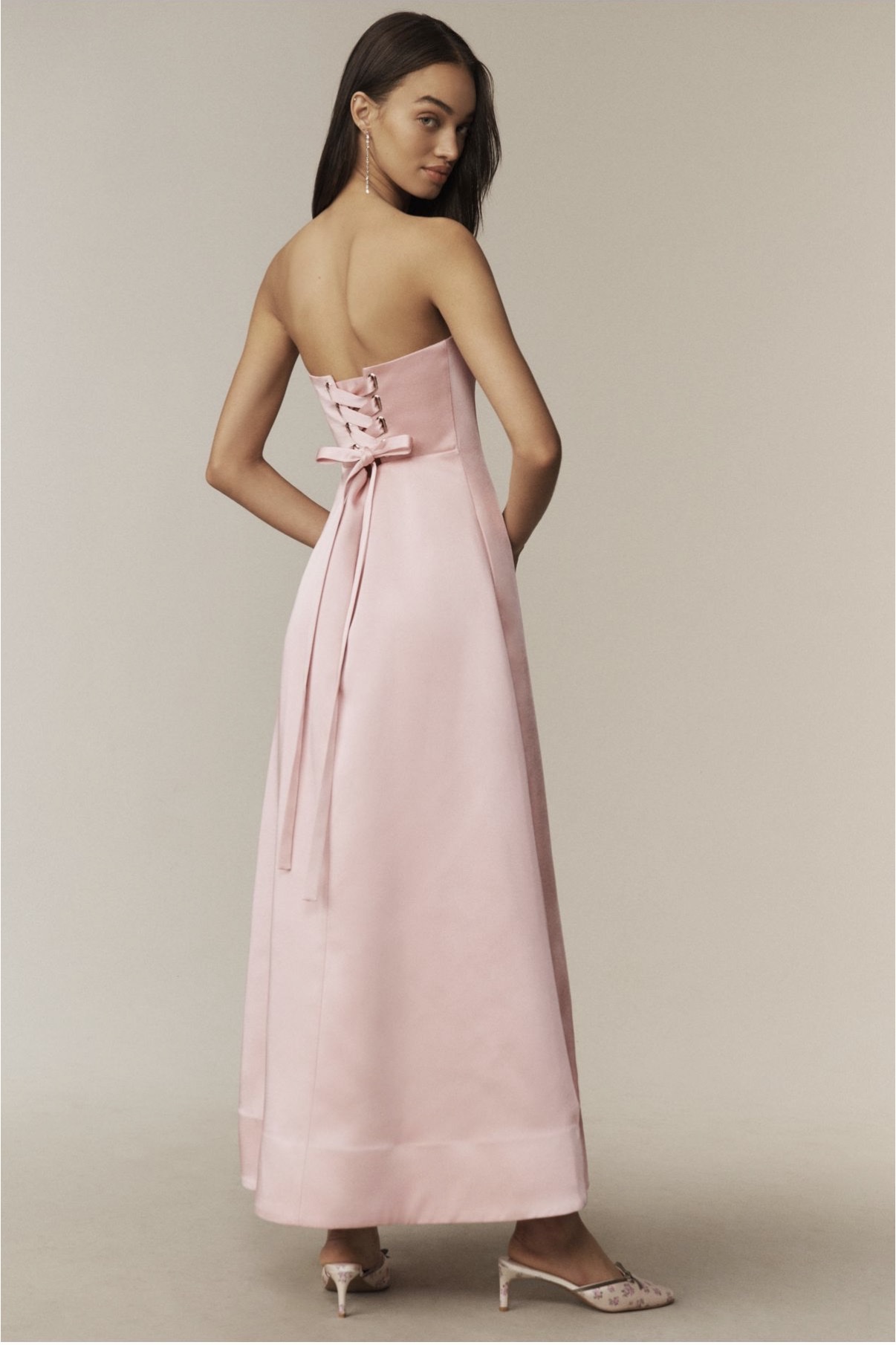 Mare Mare Piper Strapless fit & flare maxi dress from Anthropologie by Mare  Mare - Pickle