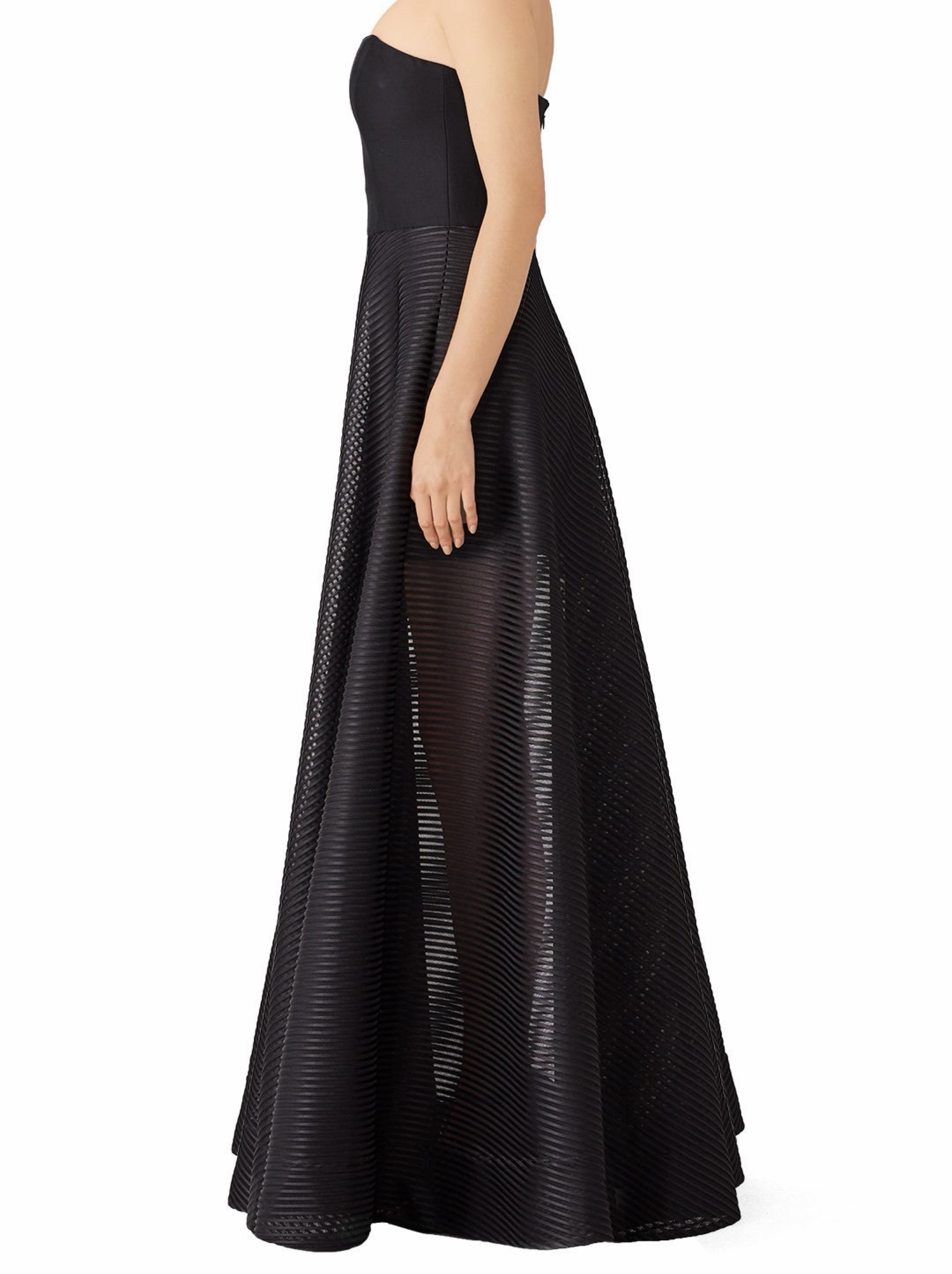 halston heritage dress HALSTON HERITAGE Size S Black Acetate Blend Draped One Shoulder Cocktail  Dress