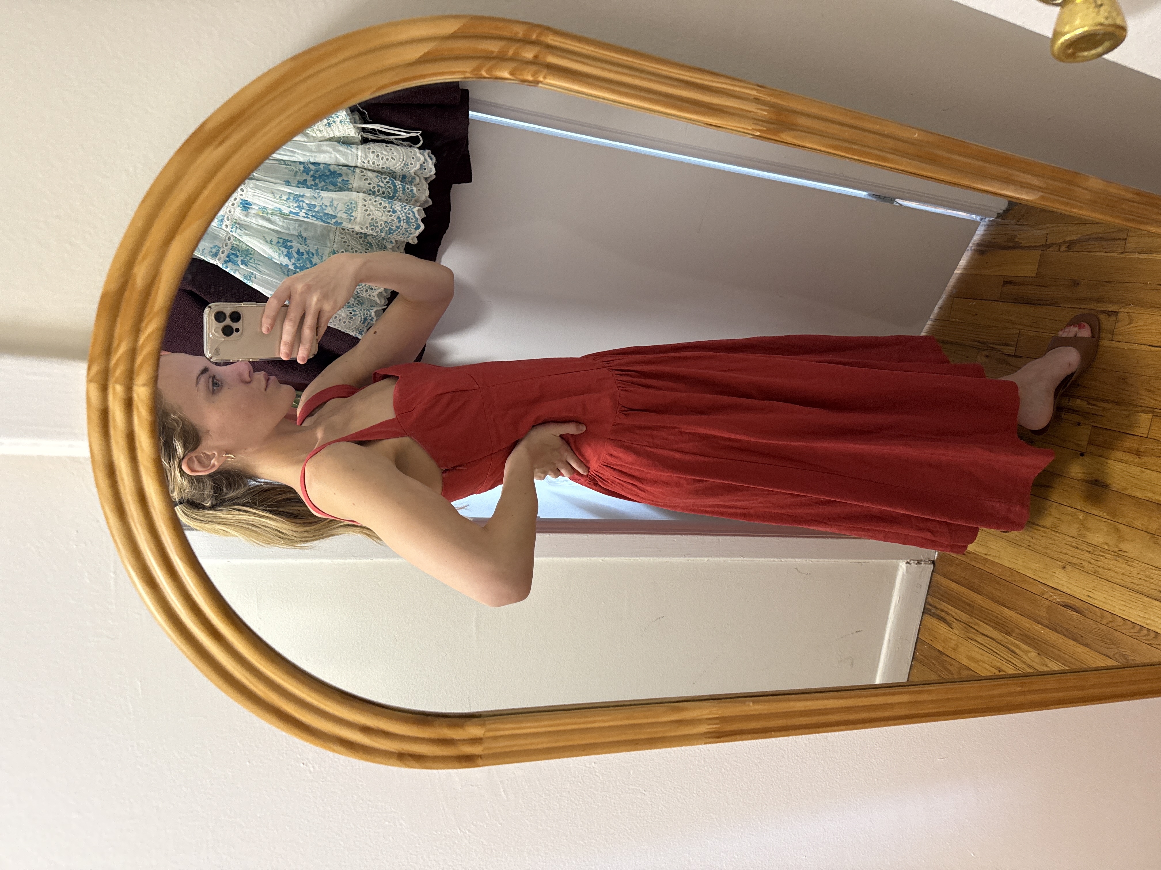Red Gap Linen Dress by Gap - Pickle