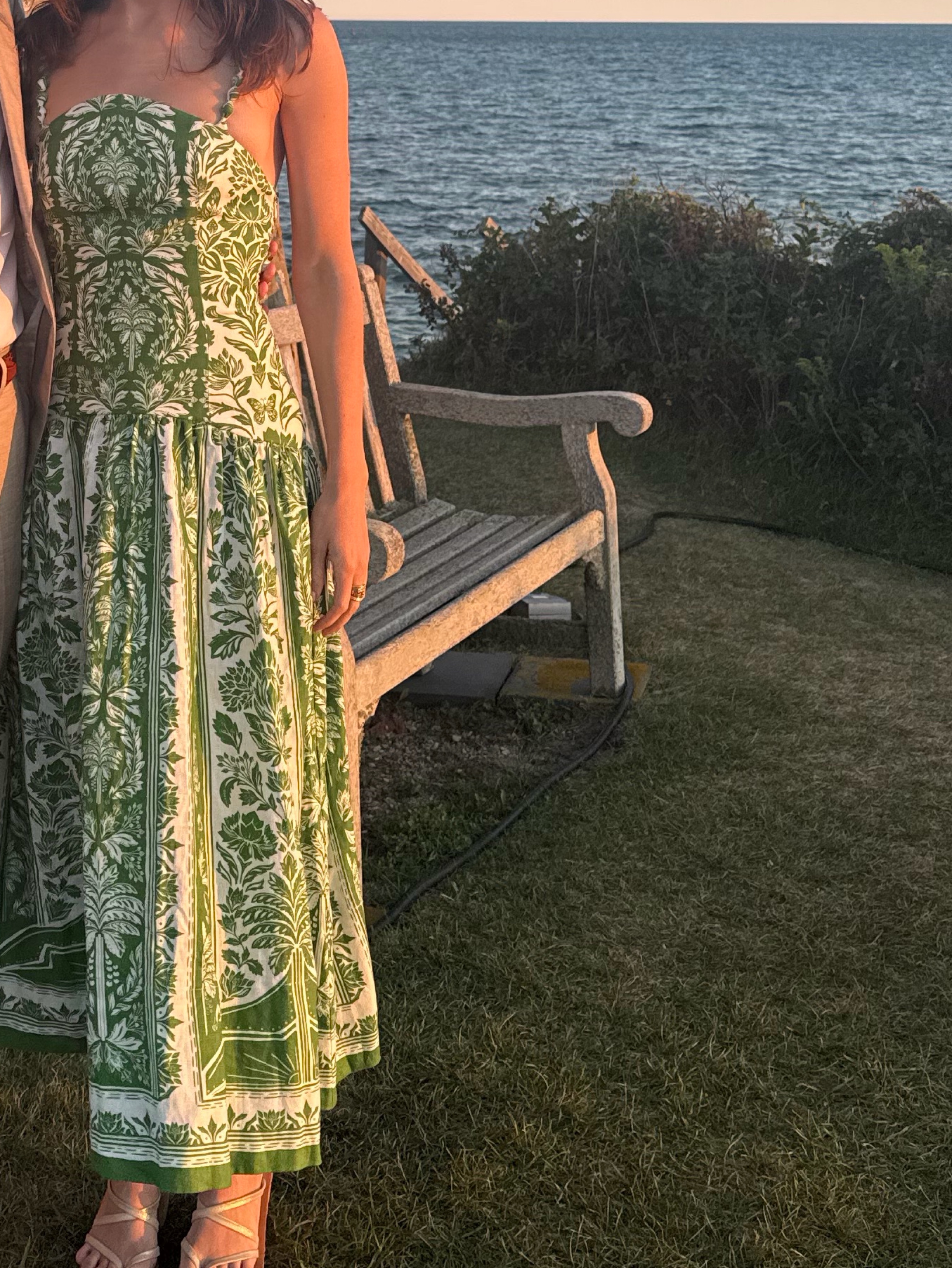 farm rio green ocean tapestry maxi dress FARM Rio Green Ocean Tapestry Maxi Dress, Ocean Tapestry Green / M
