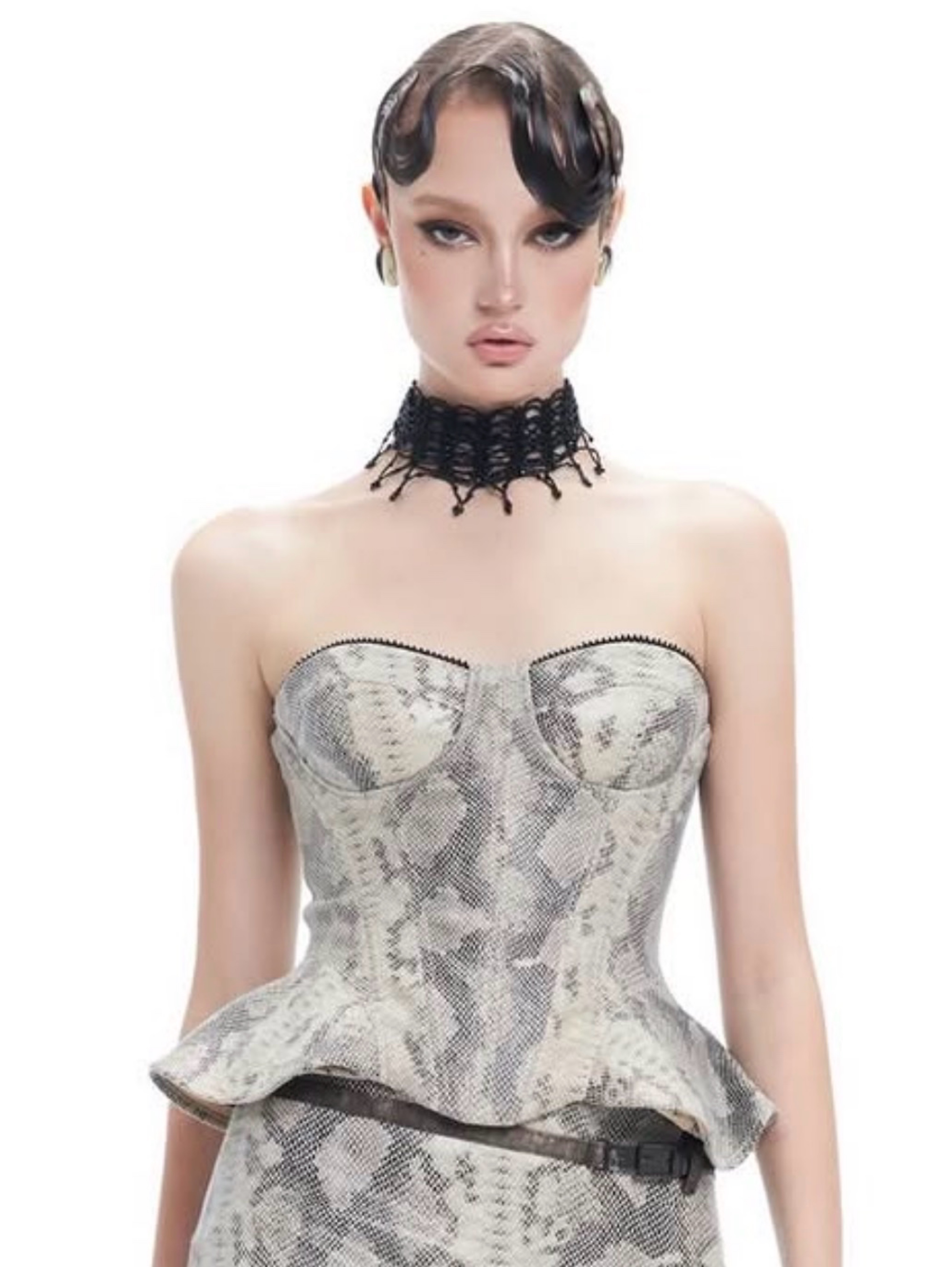 Snake Print Corset - Firefly Studio