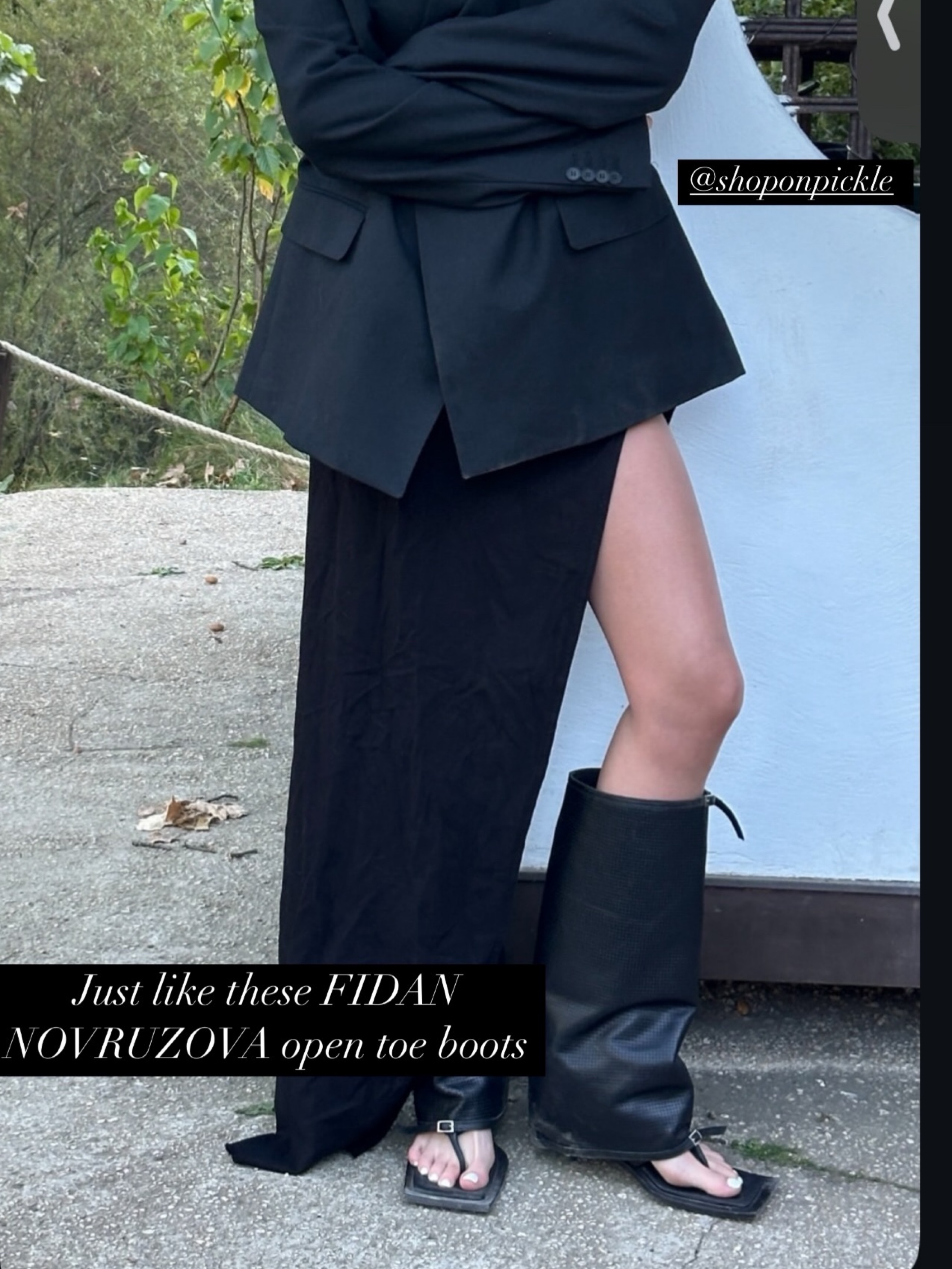 Fidan Novruzova Kaia Thong Boots Size 39 by Fidan novruzova | Pickle